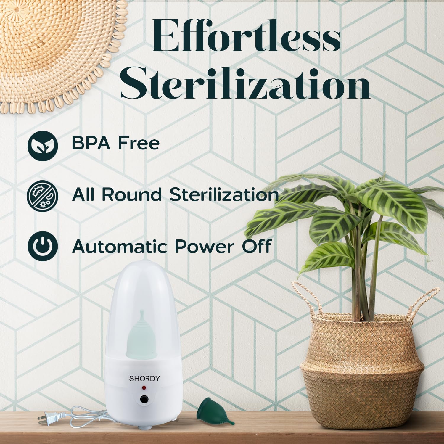 SHORDY Menstrual Cup and Steamer Sterilizer for Beginners Kit Set of 2 Period Cups (Small & Large) SHORDY buy supplements canada