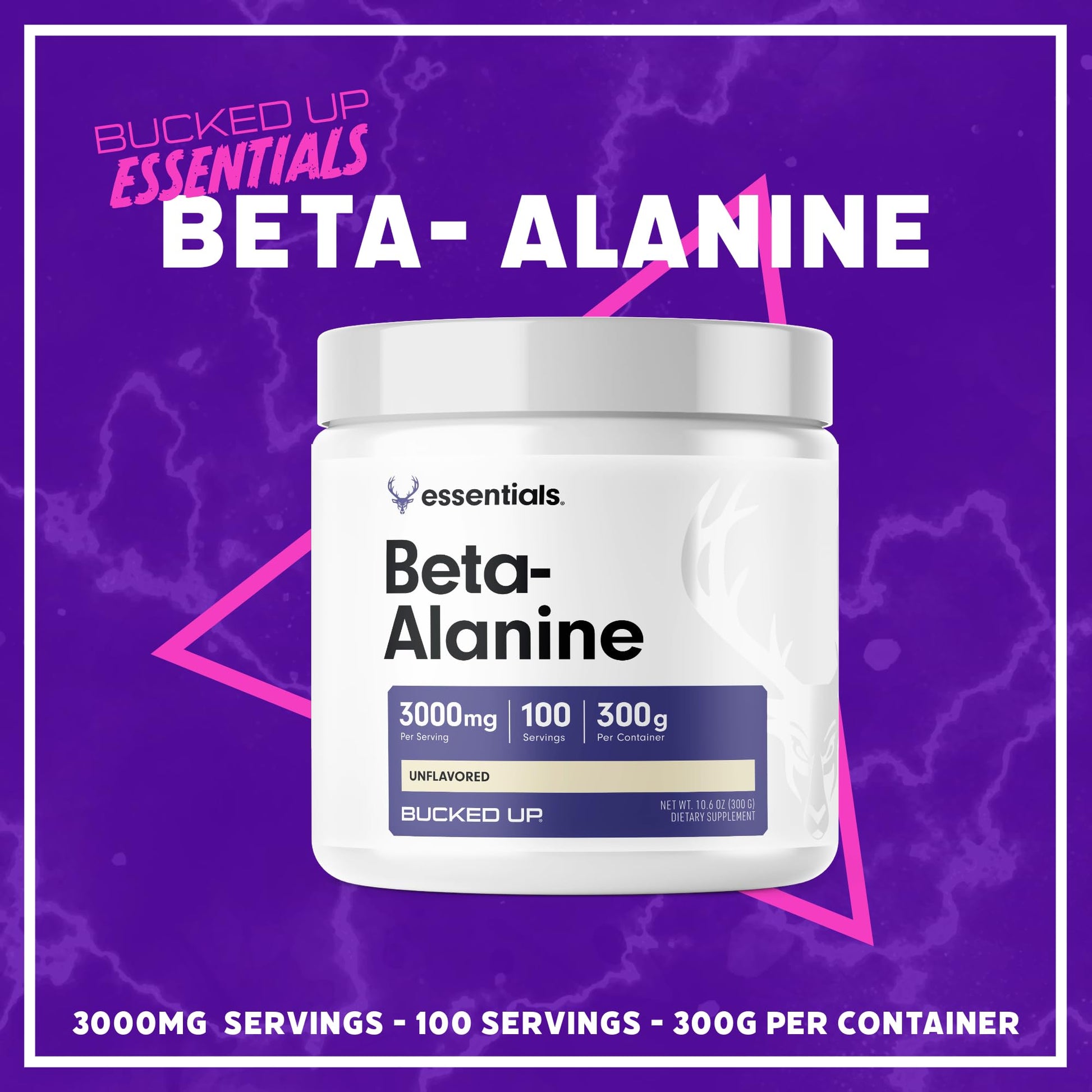Bucked Up Beta Alanine 300mg Powder, Non-GMO, Gluten-Free, Unflavored (100 Servings) Bucked Up buy supplements canada