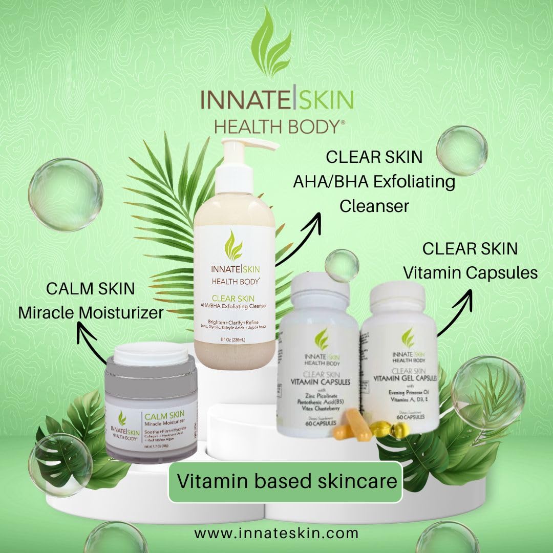 Innate Skin Health Body Clear Skin Acne Gummies - Complexion Supplement, Pantothenic Acid & Antioxidants, Vitamins 60 Count Innate Skin buy supplements canada