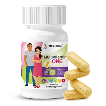 BariatricPal Multivitamin ONE 1 per Day! Bariatric Multivitamin Capsule with 45 mg of Iron | Easy to Swallow Capsule | BariatricPal buy supplements canada