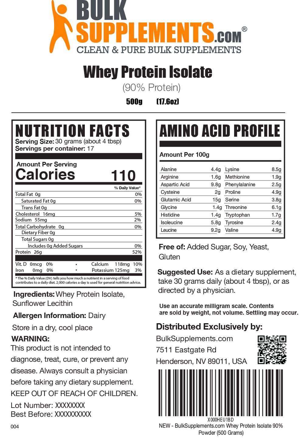 BULKSUPPLEMENTS.COM Whey Protein Isolate Powder - Unflavored Protein Powder BULKSUPPLEMENTS.COM buy supplements canada