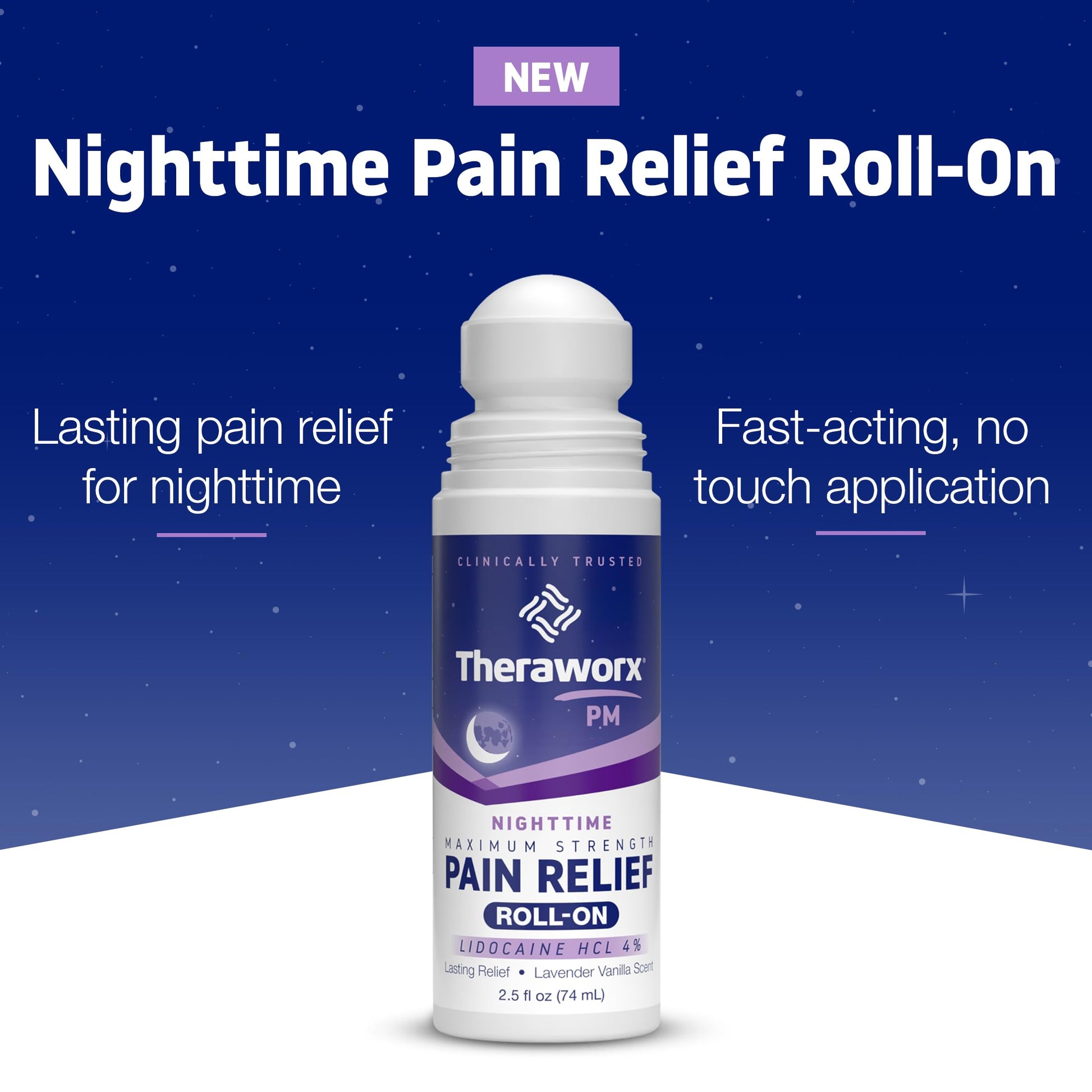 Theraworx Nighttime Maximum Strength Pain Relief Roll-on with Lidocaine – 2.5 oz - 2 Count Theraworx buy supplements canada