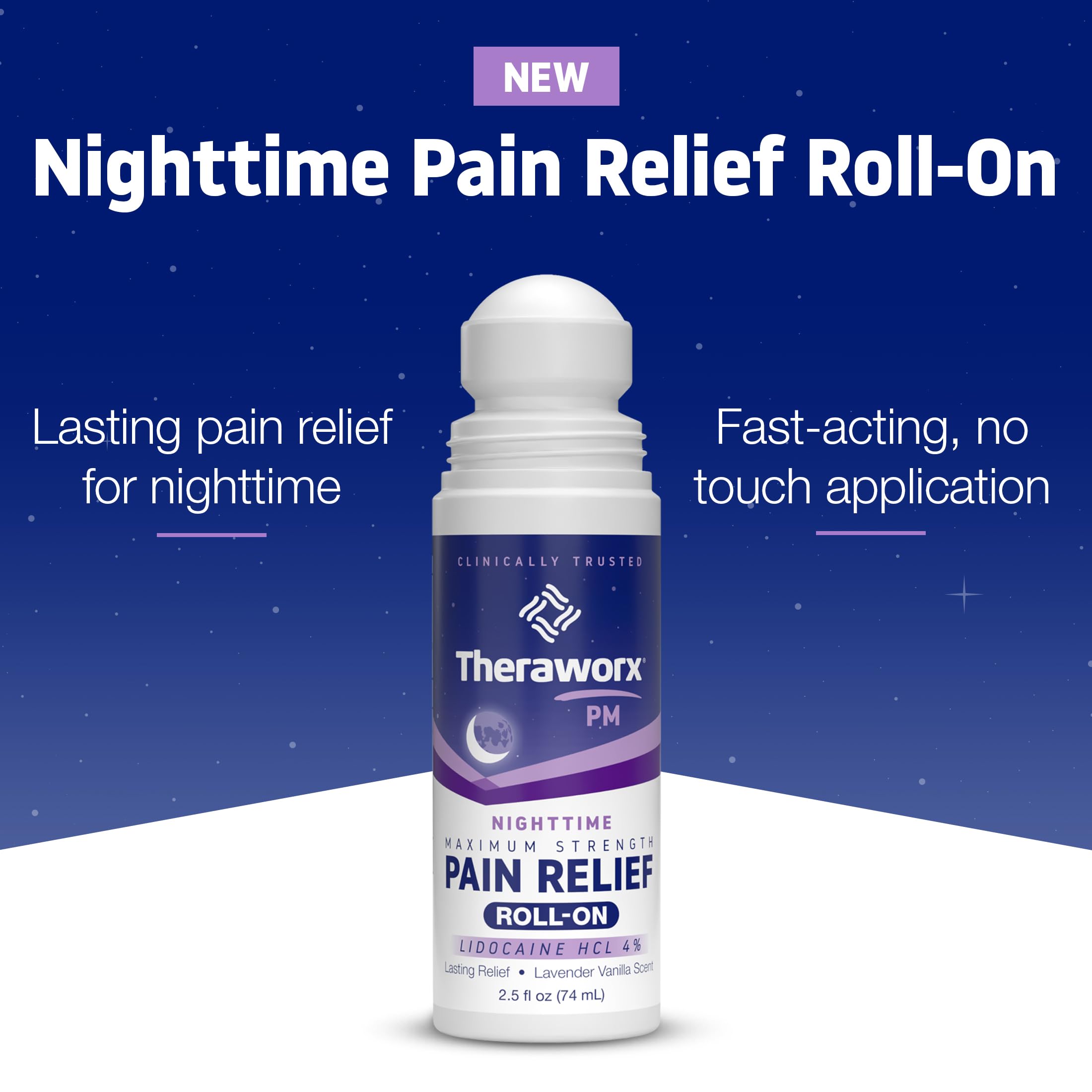 Theraworx Nighttime Maximum Strength Pain Relief Roll-on with Lidocaine – 2.5 oz - 2 Count Theraworx buy supplements canada