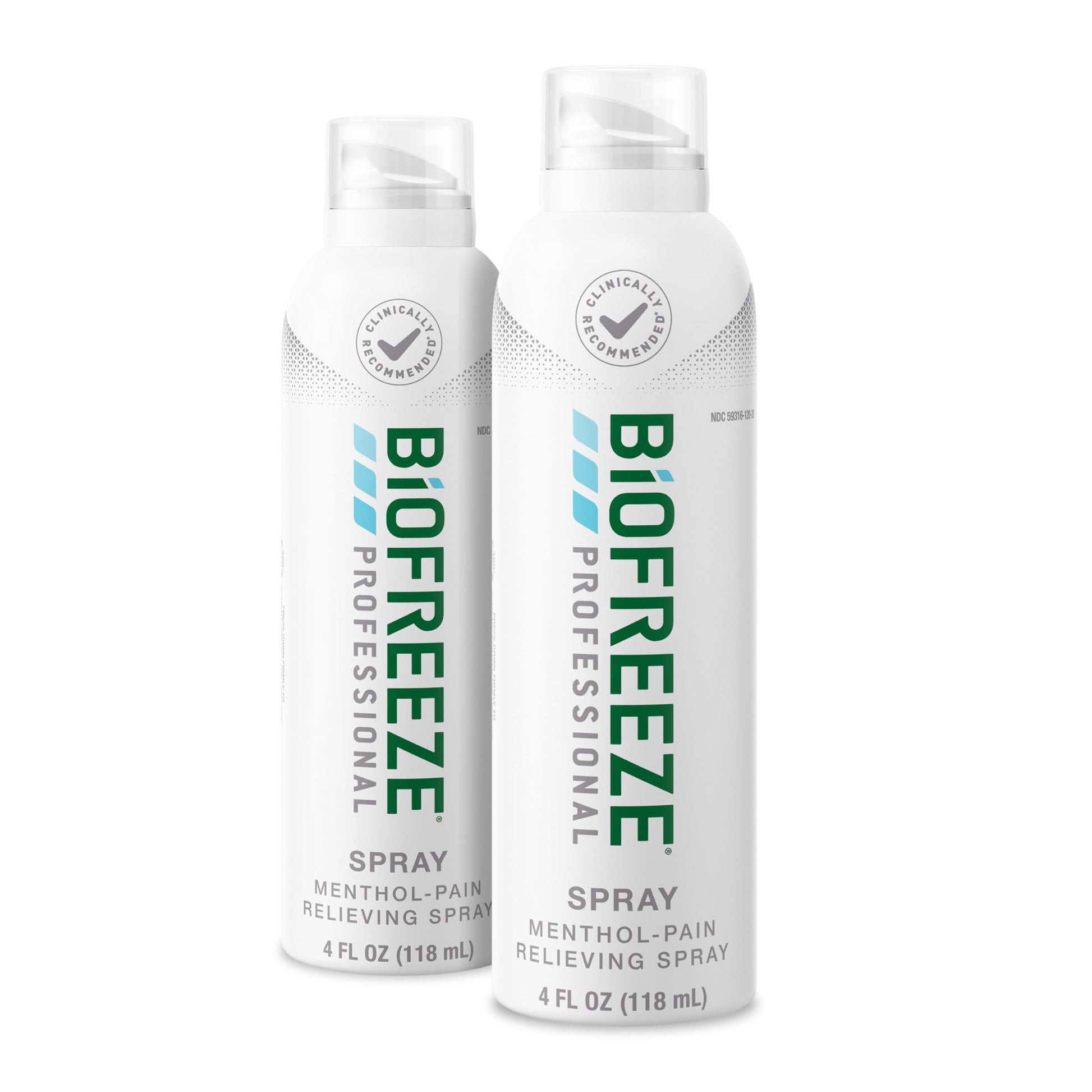 Biofreeze Professional Spray Pain Relief for Knee, Neck, Hip, Joint, Shoulder, & Simple Backache, Arthritis Pain Reliever, Sore Muscle Relief, Colorless Menthol Spray 4 Fl Oz (Pack of 2) Biofreeze buy supplements canada