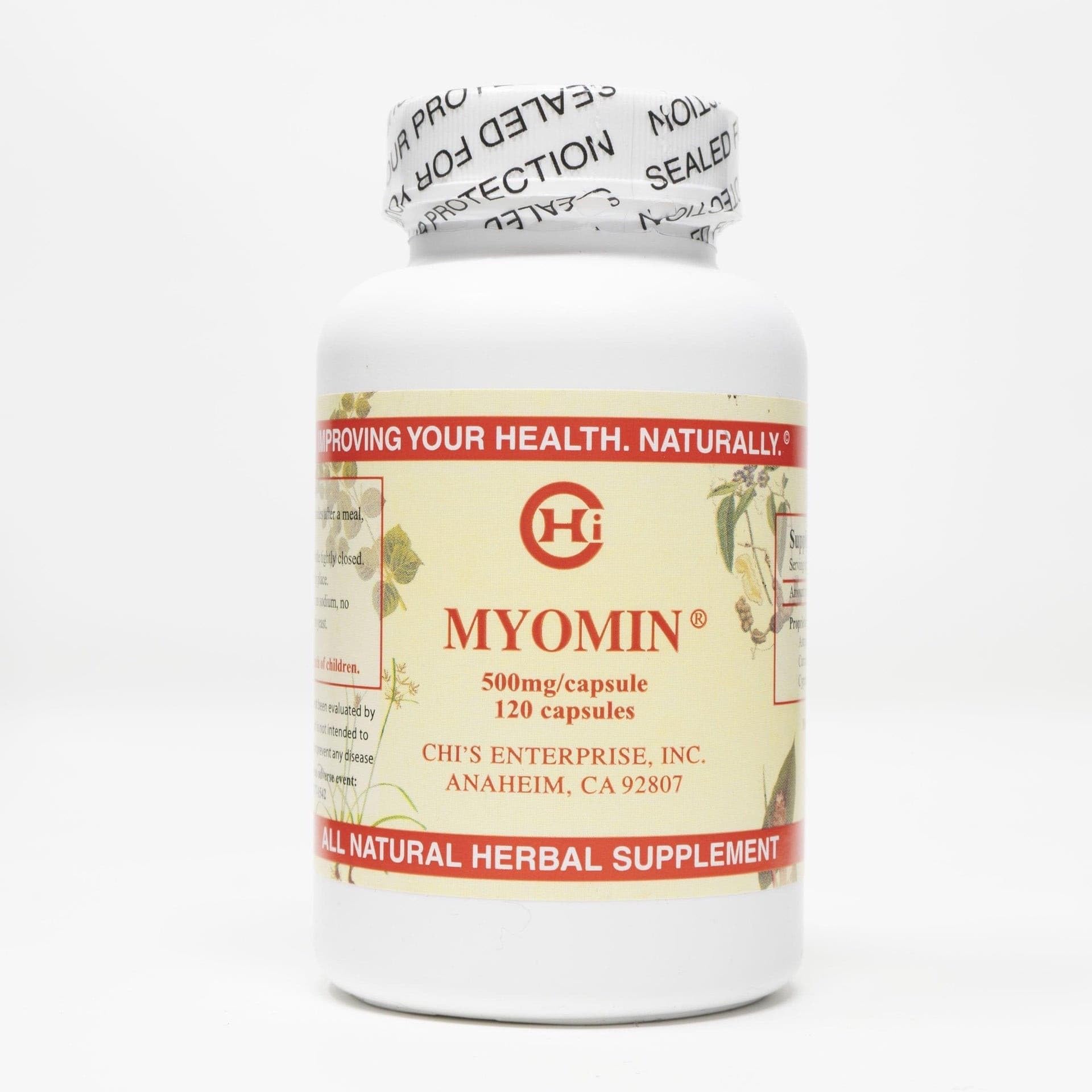 Chi's Enterprise 120 Piece Myomin Promotes Healthy Hormone Levels 500mg Capsules Chi's Enterprise buy supplements canada