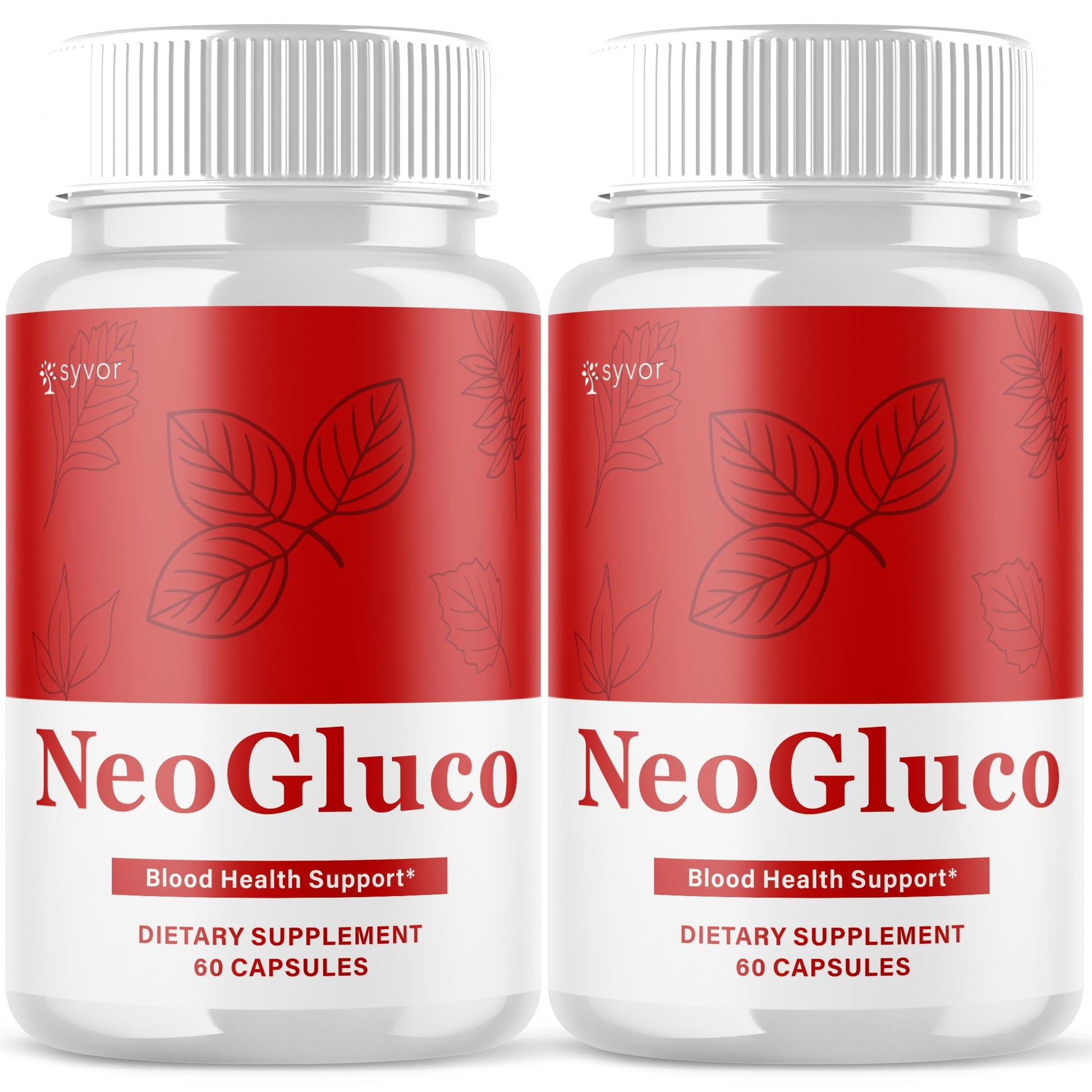 (2 Pack) NeoGluco Capsules, Official NeoGluco Glycogen Support Pills with All Natural Ingredients, Advanced Formula Health Supplement with Max Strength Premium Vitamins for Women & Men (120 Capsules) Syvor buy supplements canada