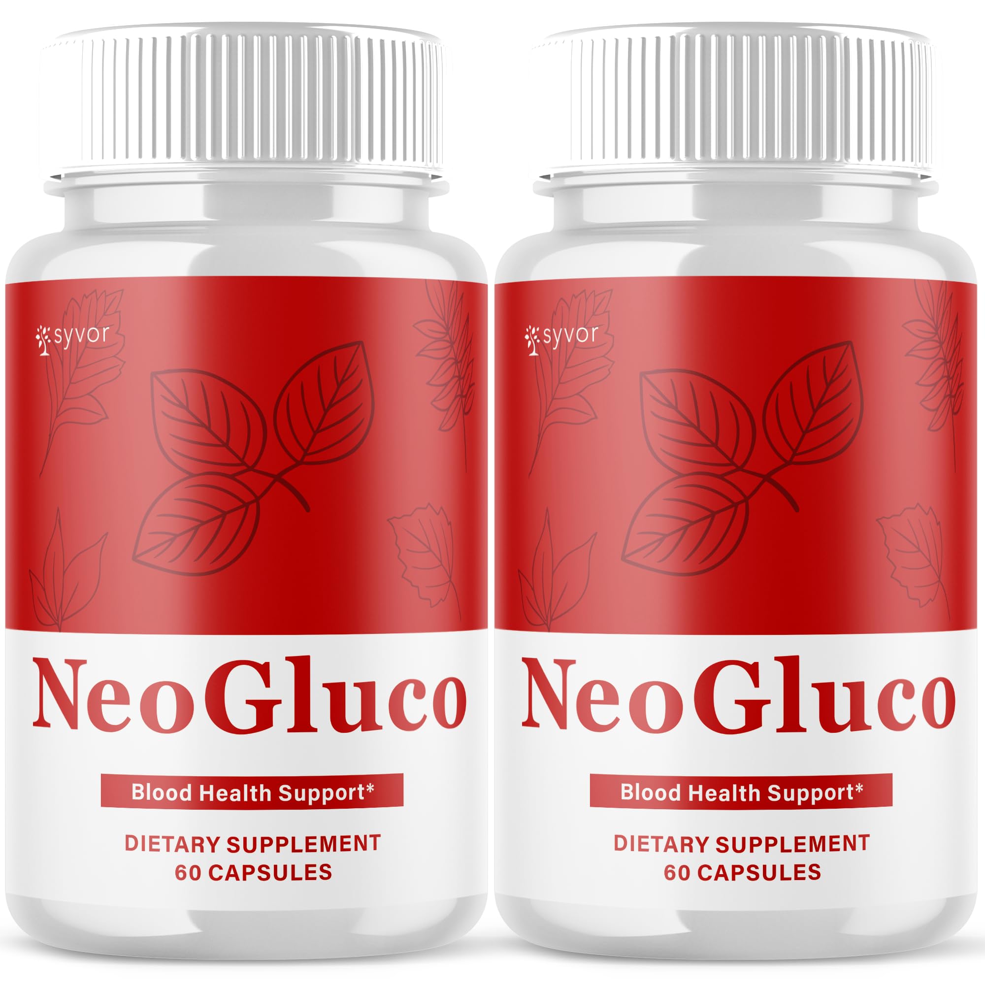 (2 Pack) NeoGluco Capsules, Official NeoGluco Glycogen Support Pills with All Natural Ingredients, Advanced Formula Health Supplement with Max Strength Premium Vitamins for Women & Men (120 Capsules) Syvor buy supplements canada