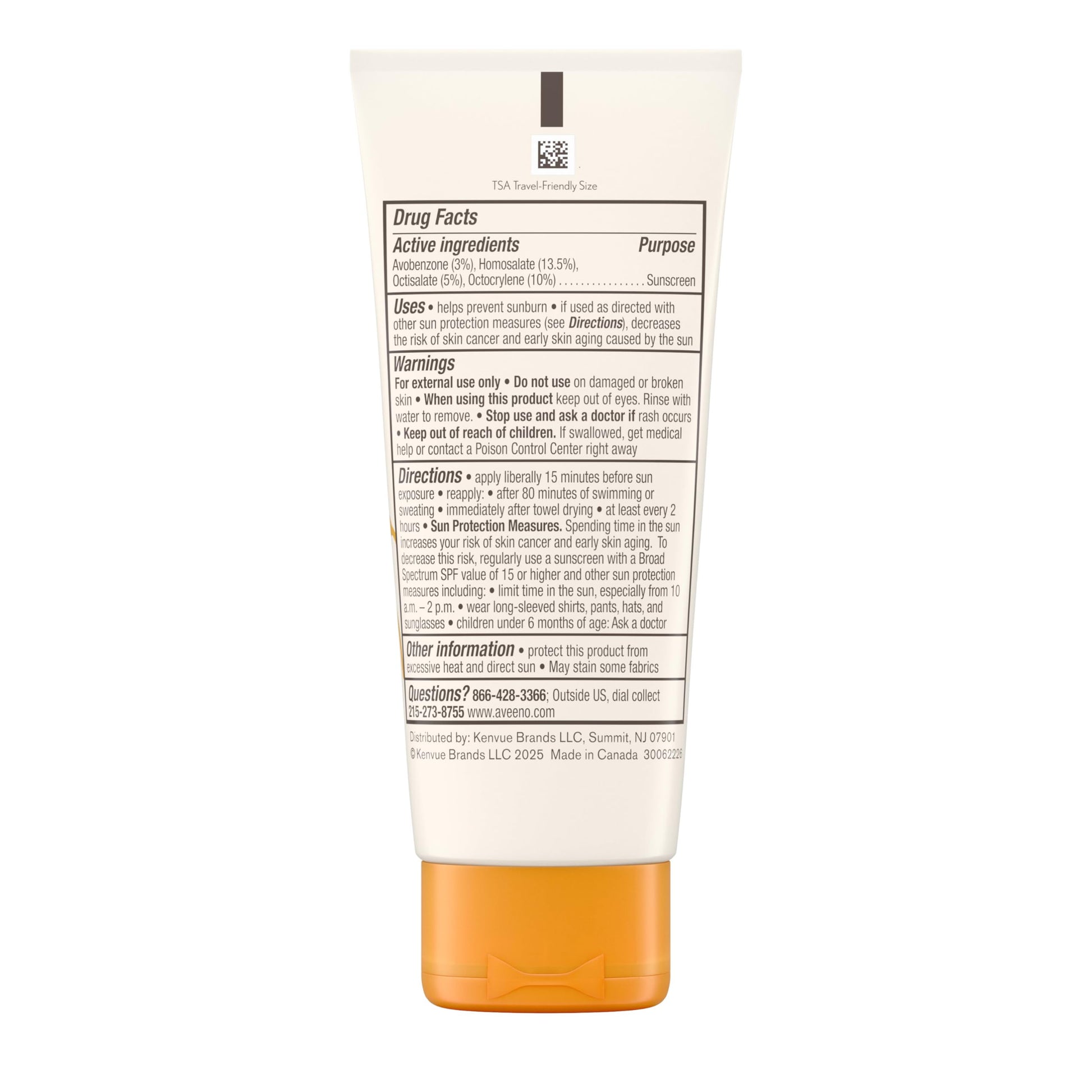 Aveeno Protect + Hydrate Face Sunscreen, SPF 60 Broad Spectrum, for Sensitive Skin, Travel Size, Water Resistant Aveeno buy supplements canada