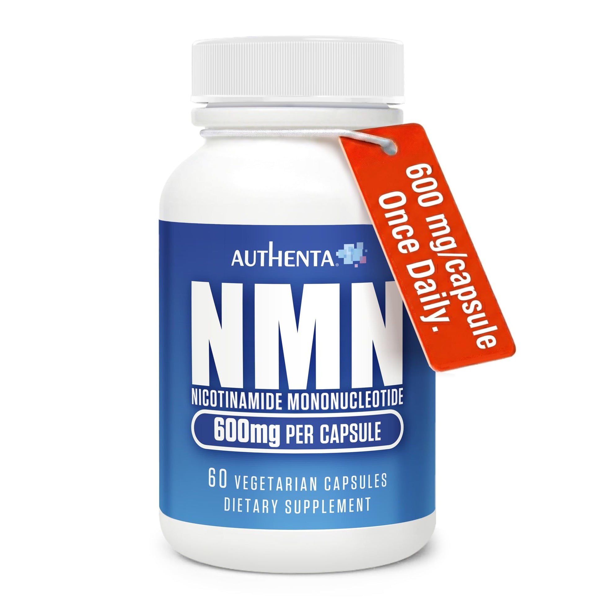 NMN Supplement 600 mg/Capsule Once Daily | 99% Pure Beta Nicotinamide Mononucleotide | Potent NAD⁺ Precursor | Supports Cellular Energy & Metabolism | Vegan, Non-GMO, Third-Party Tested & Gluten-Free AUTHENTA buy supplements canada
