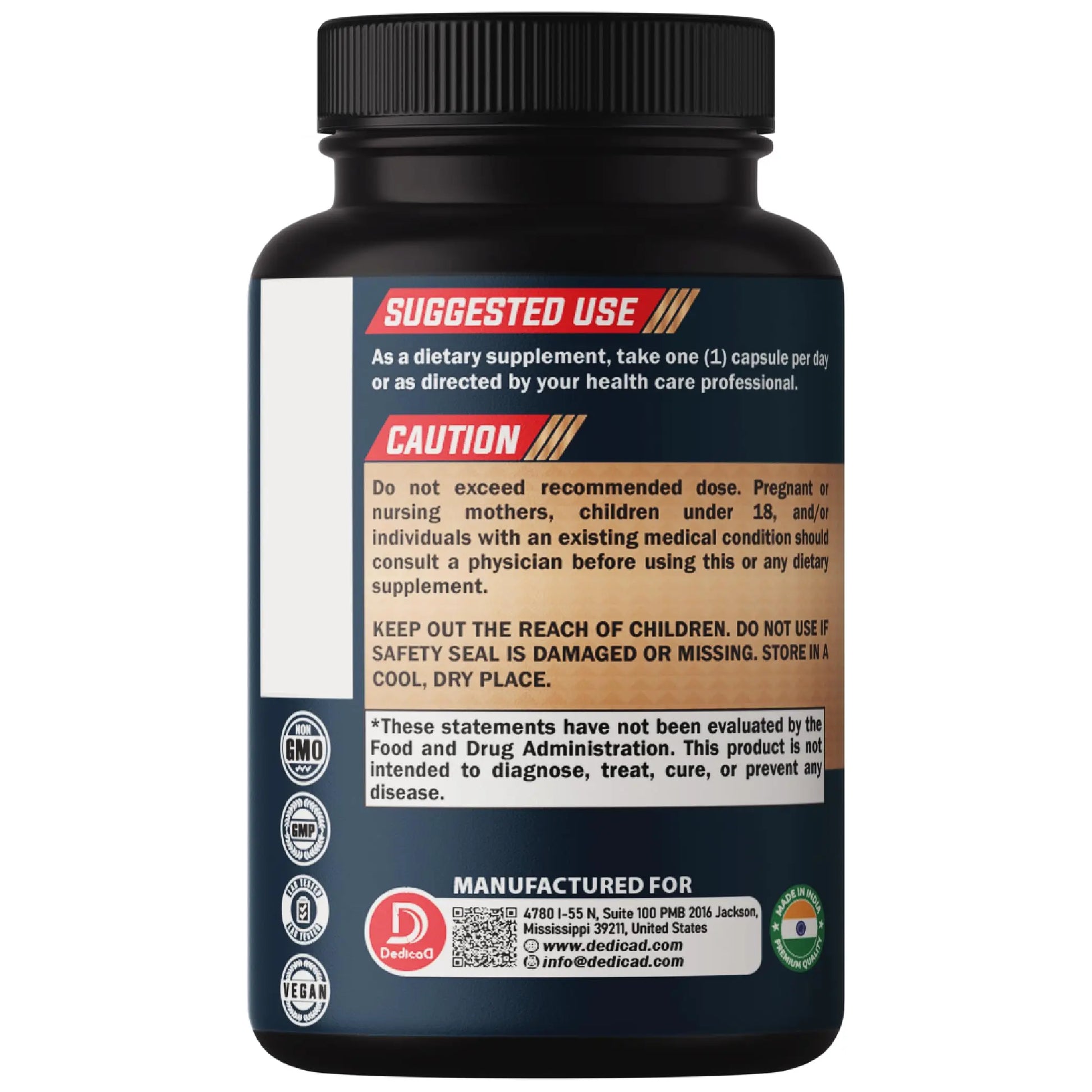 DEDICAD Kava Kava Capsules - 3 Month Supply - 9 Herbs with Ginkgo Biloba, Ashwagandha Root, Andean Cocoa, Graviola Leaf, Chamomile, Valerian, Lemon Balm & Skullcap - Support Mood & Immune - 90 Pills DEDICAD buy supplements canada