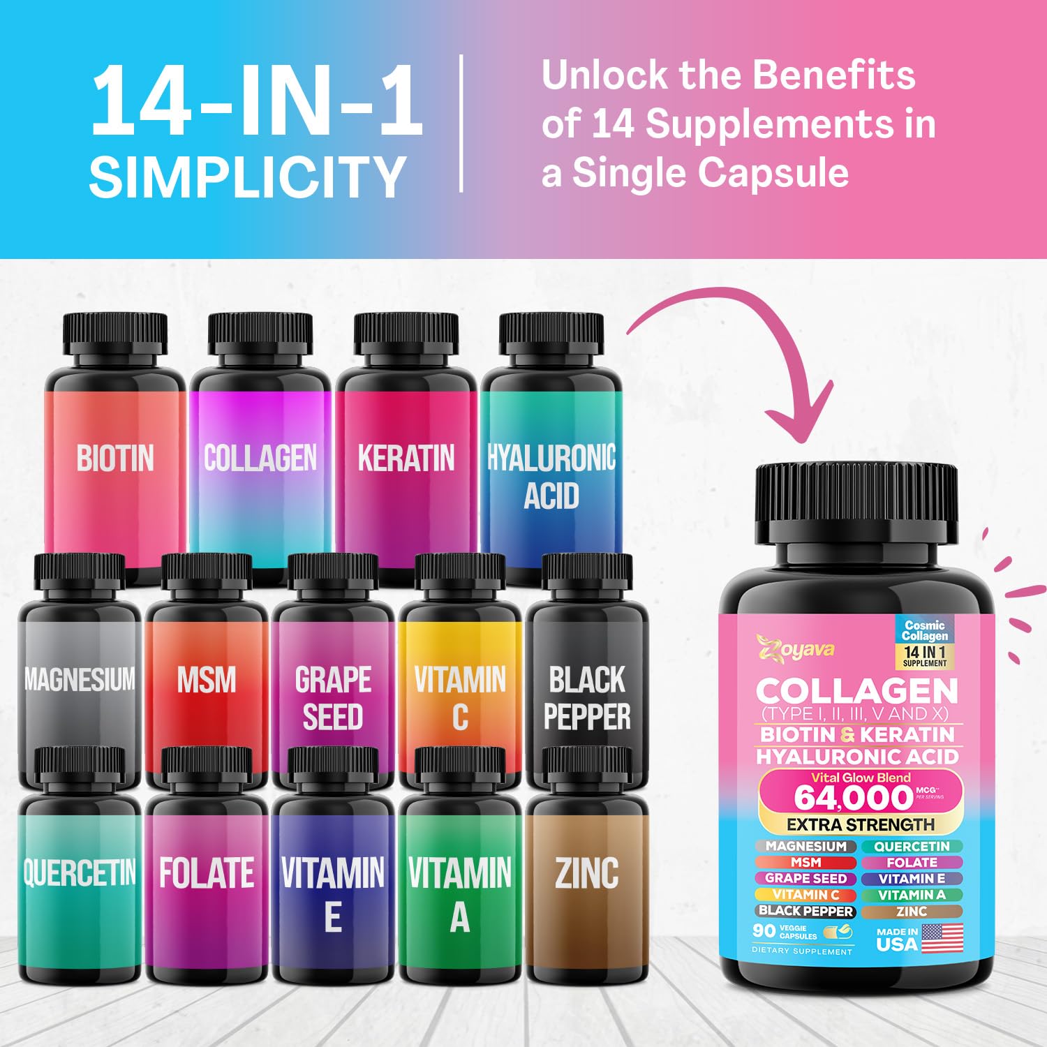 Zoyava Sea Moss 16-in-1 and Collagen 14-in-1 Bundle Zoyava buy supplements canada