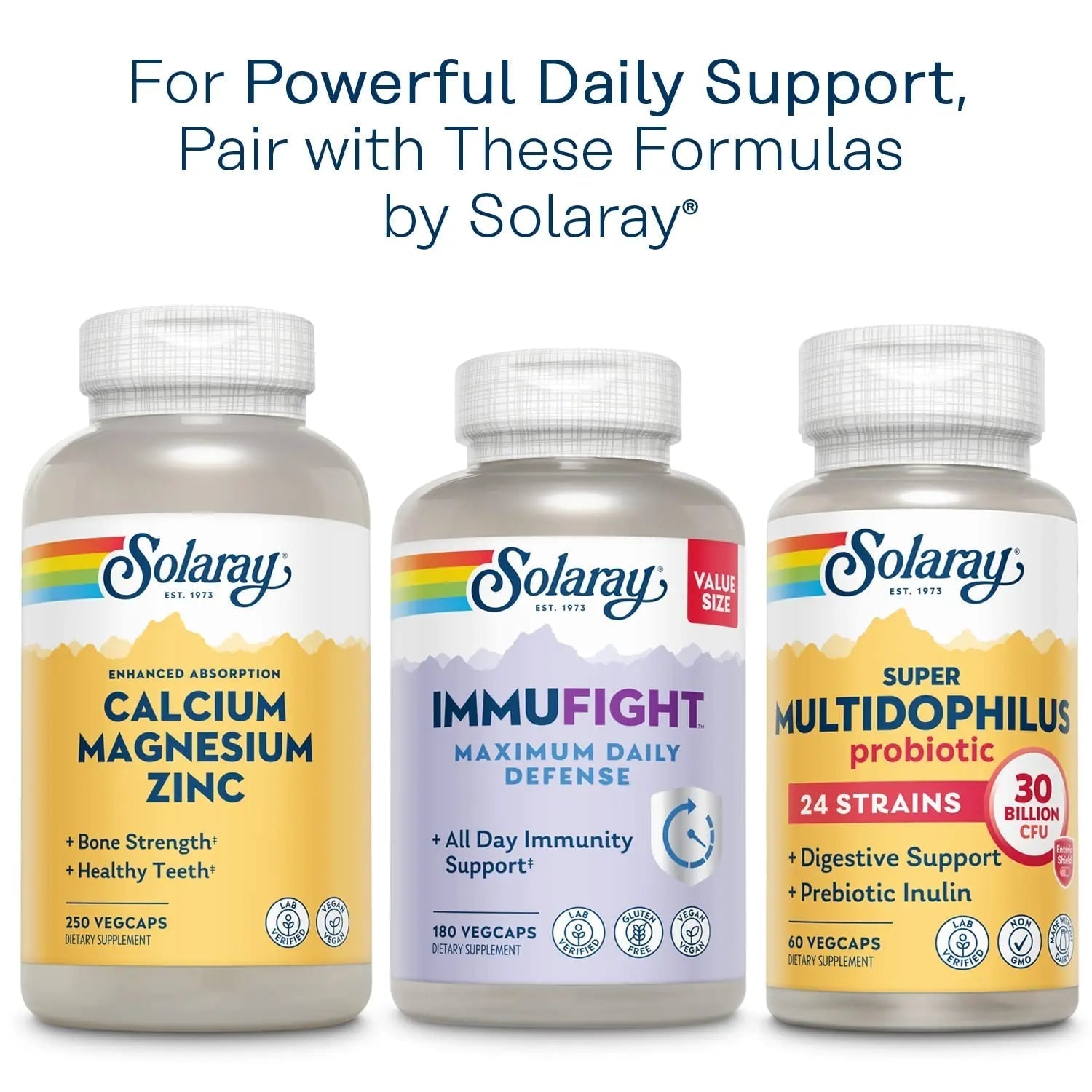 Solaray Once Daily Adult 50+ Complete Multivitamin for Women & Men, Essential Vitamins & Chelated Minerals for Healthy Energy, Heart, Brain & Immune Support SOLARAY buy supplements canada