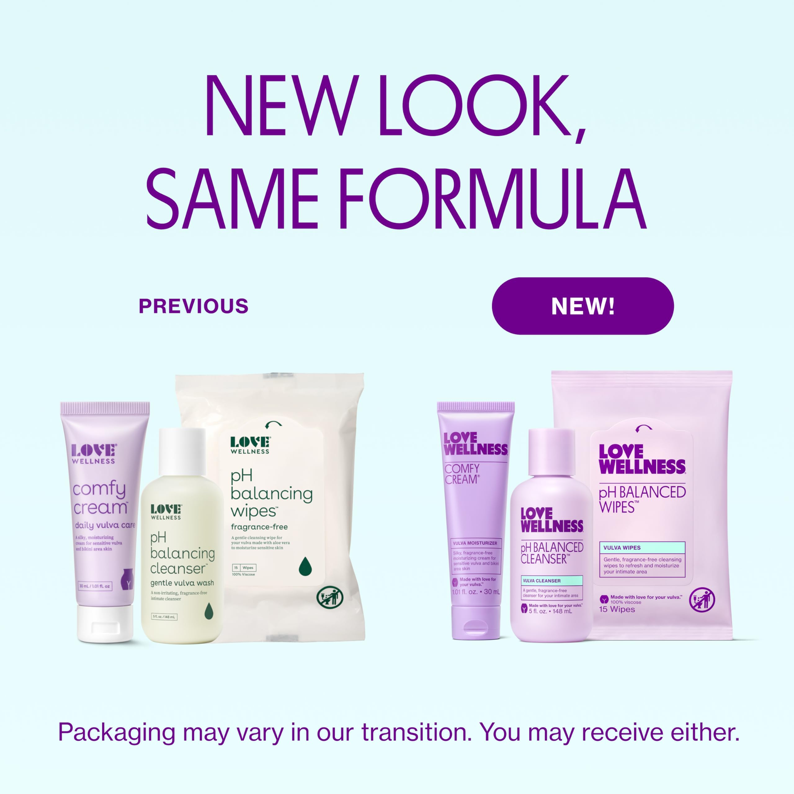 Love Wellness Skincare for Down There Bundle | Gentle pH Balancing Cleanser, Moisturizing Comfy Cream & Refreshing Wipes | Feminine Care for pH Balance, Dry & Sensitive Vulva | Fragrance-Free Love Wellness buy supplements canada