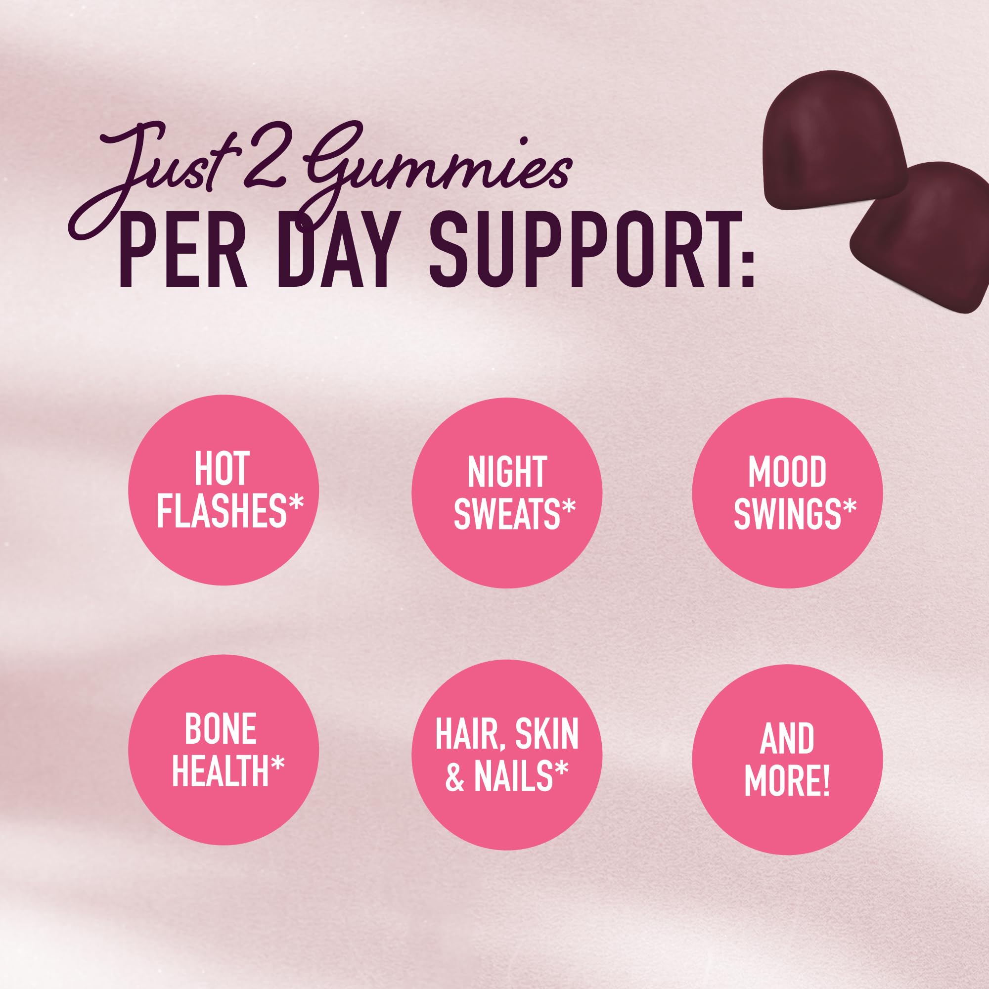 Menopause Support Gummies | Hormone Balance Relief for Hot Flashes, Night Sweats, Mood Swings, & Bloating | with Phytoestrogen Soy, Vitamin D3, PABA, Biotin | Vegetarian, Gluten-Free | 60 Count SMNutrition buy supplements canada
