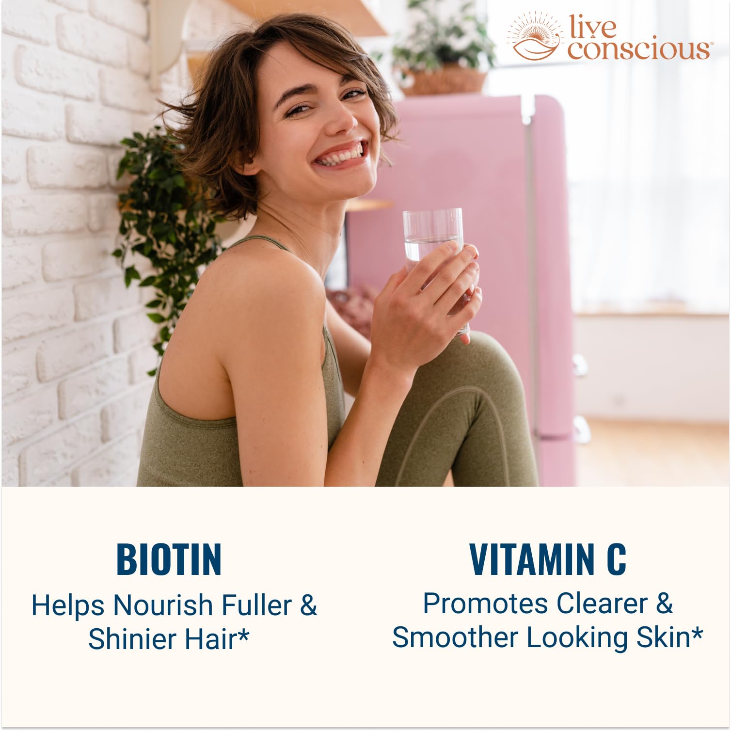 Live Conscious Beyond Collagen Multi Collagen Capsules - Types I, II, III, V & X - Hydrolyzed Blend with Biotin & Vitamin C for Hair, Skin, Nails 90 Capsules Live Conscious buy supplements canada