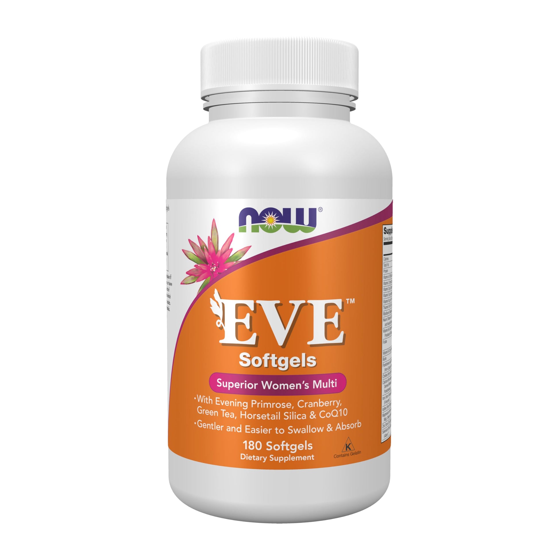 NOW Foods Supplements, Eve™ Women's Multivitamin with Evening Primrose, Cranberry, Green Tea, Horsetail Silica & CoQ10, 180 Softgels NOW Foods buy supplements canada