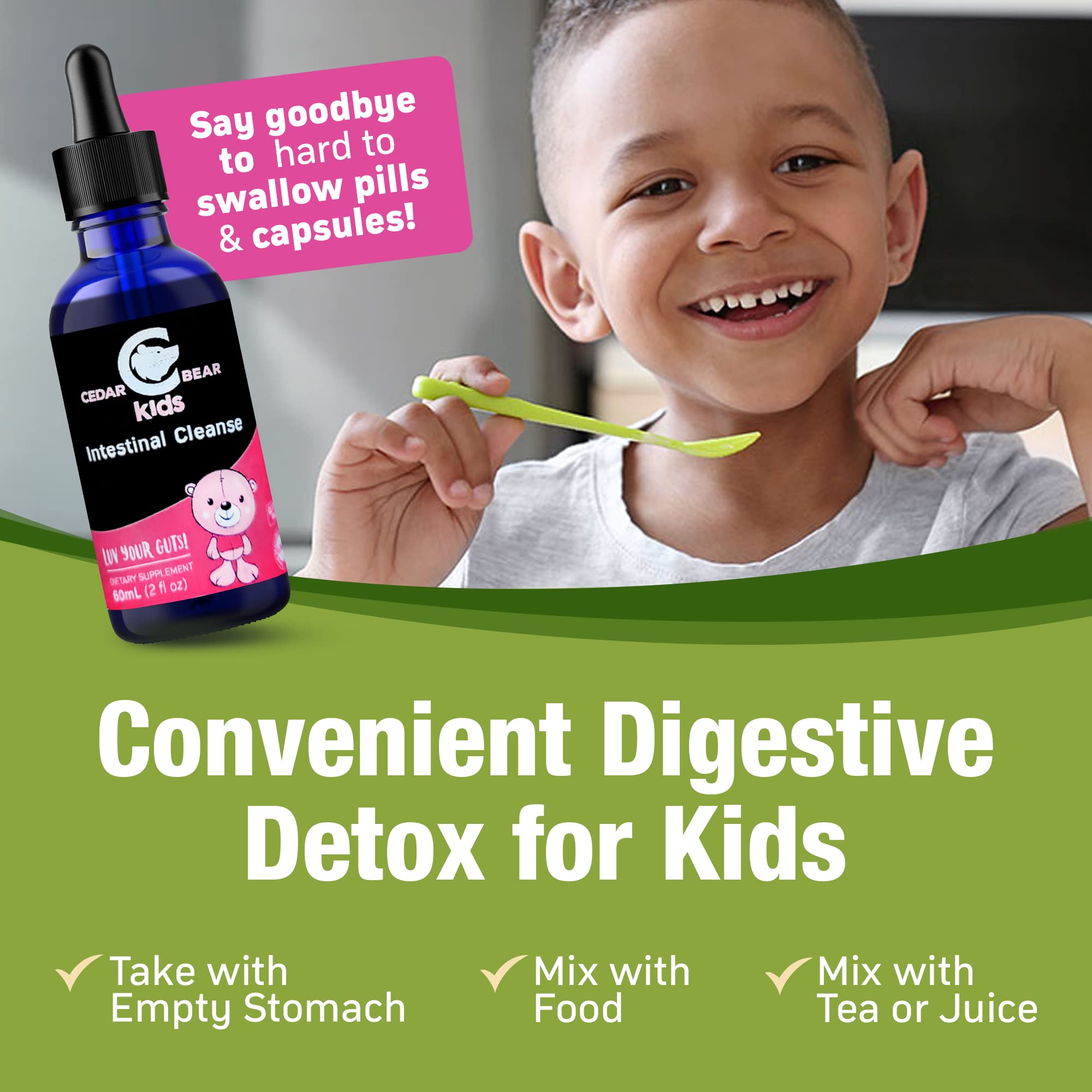 Cedar Bear - Intestinal Cleanse for Kids, Liquid Herbal Supplement for Detox Cleanse Cedar Bear Naturales buy supplements canada