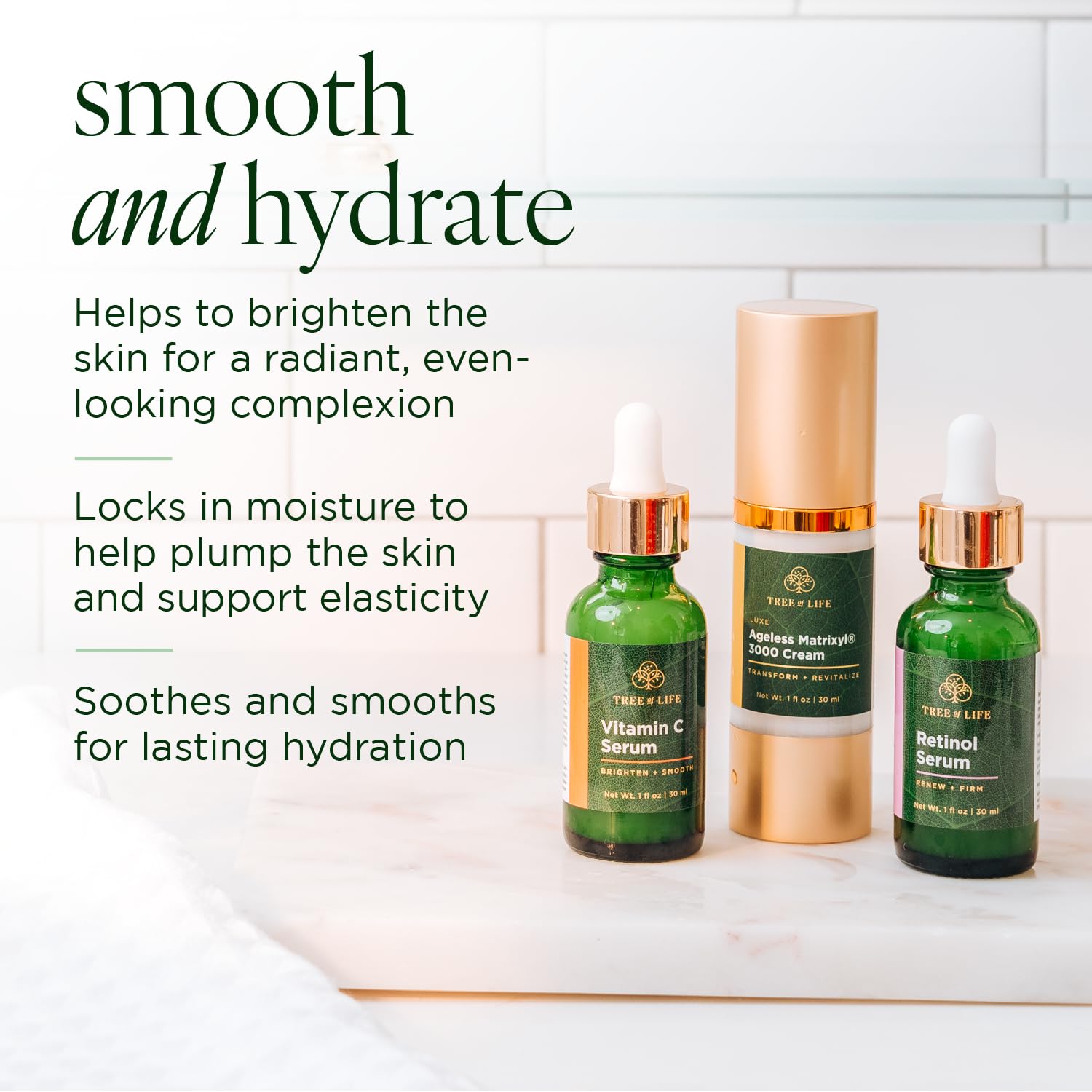 Tree of Life Rejuvenation Pack with Vitamin C Serum + Retinol Serum Tree of Life Beauty buy supplements canada