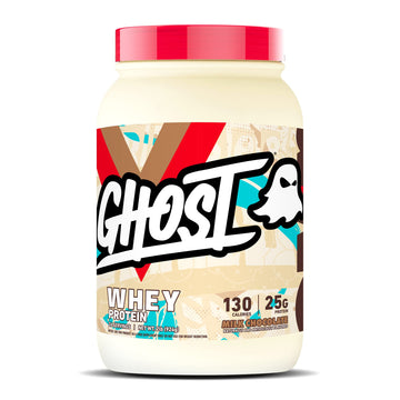 GHOST Whey Protein Powder, Milk Chocolate - 2LB Tub, 25G of Protein - Flavored Isolate GHOST buy supplements canada