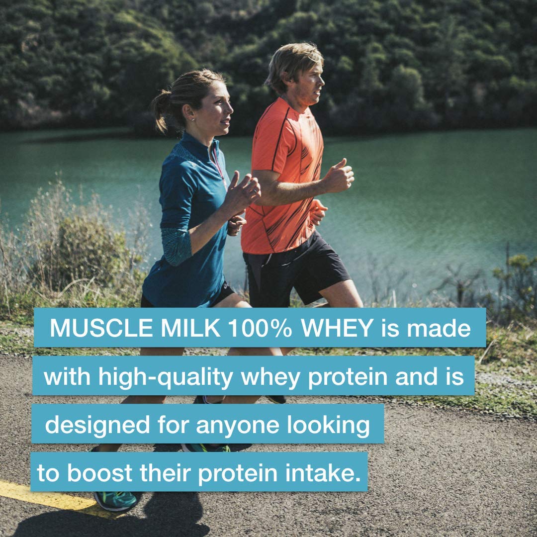 Muscle Milk 100% Whey With Probiotics Protein Powder, Chocolate, 1.85 Pound, 23 Serving Muscle Milk buy supplements canada