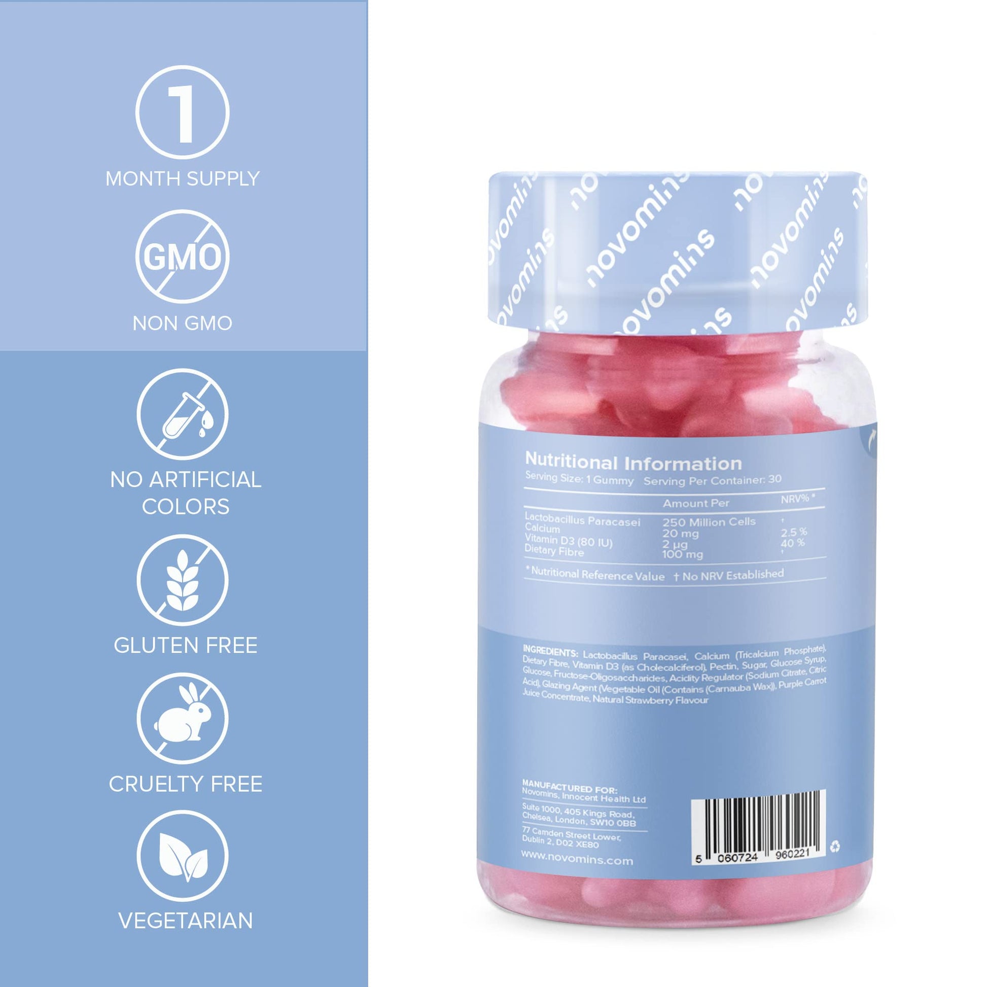 Kids Probiotic Gummies – Probiotics for Children – Kids Kind Tummy Gummies novomins buy supplements canada