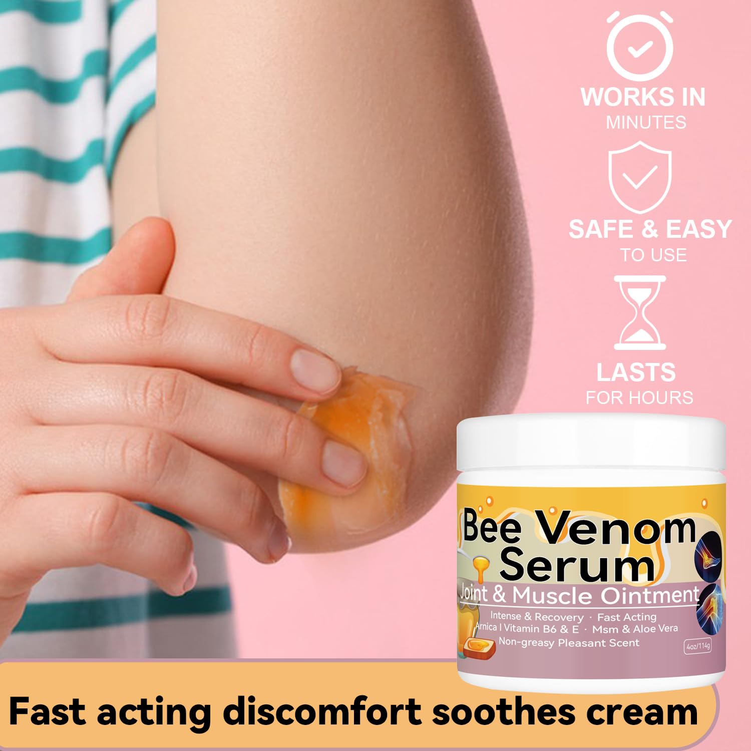 Cedonivor Bee Venom Cream, Joint & Muscle Soothing, Professional Bee Venom Joint Cream,Joint Gel - Specially for for Back, Neck, Hands, Knee Cedonivor buy supplements canada