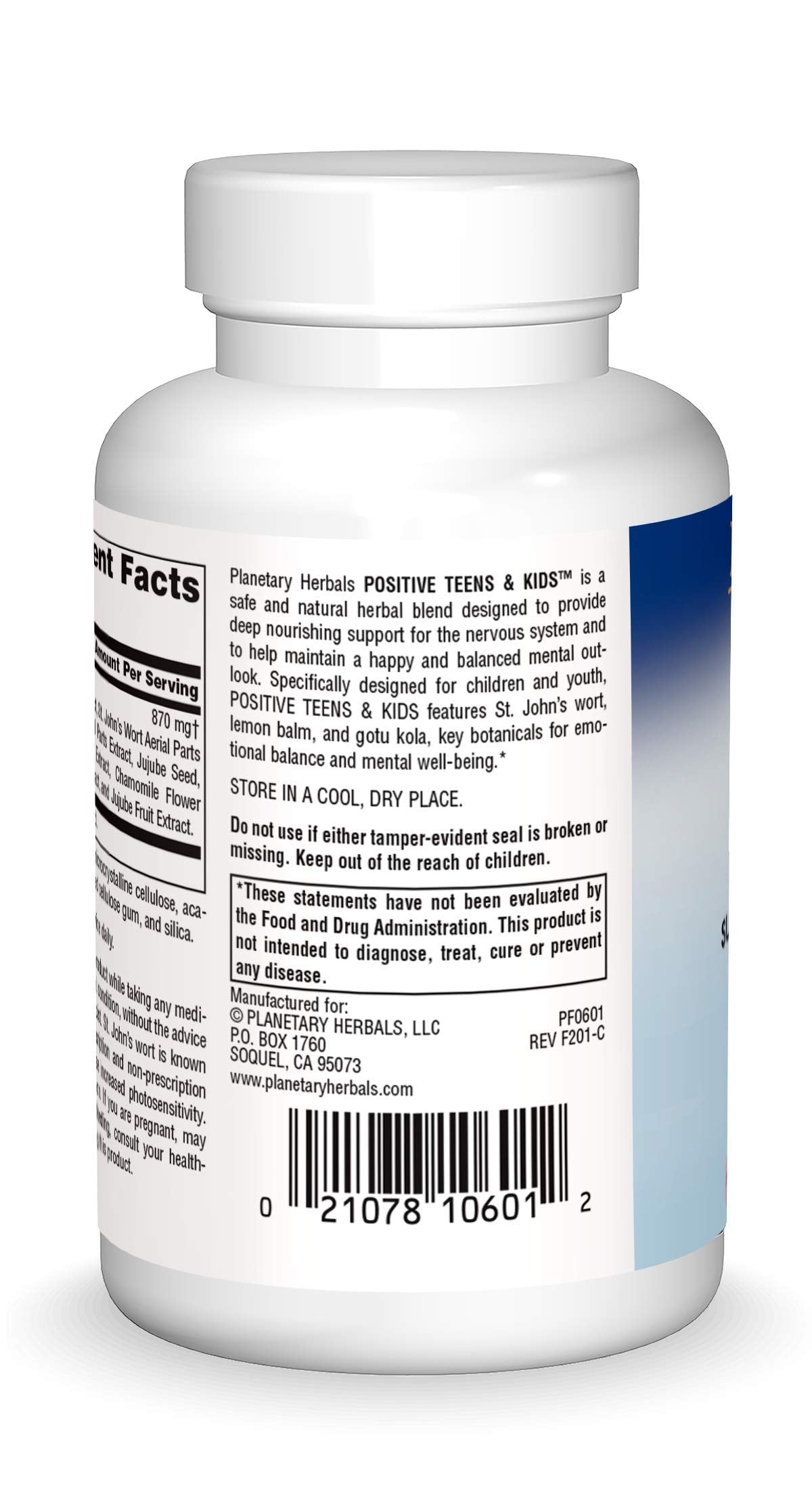 Planetary Herbals Positive Teens & Kids 435mg, Supports Emotional Well-Being,120 Tablets Planetary Herbals buy supplements canada