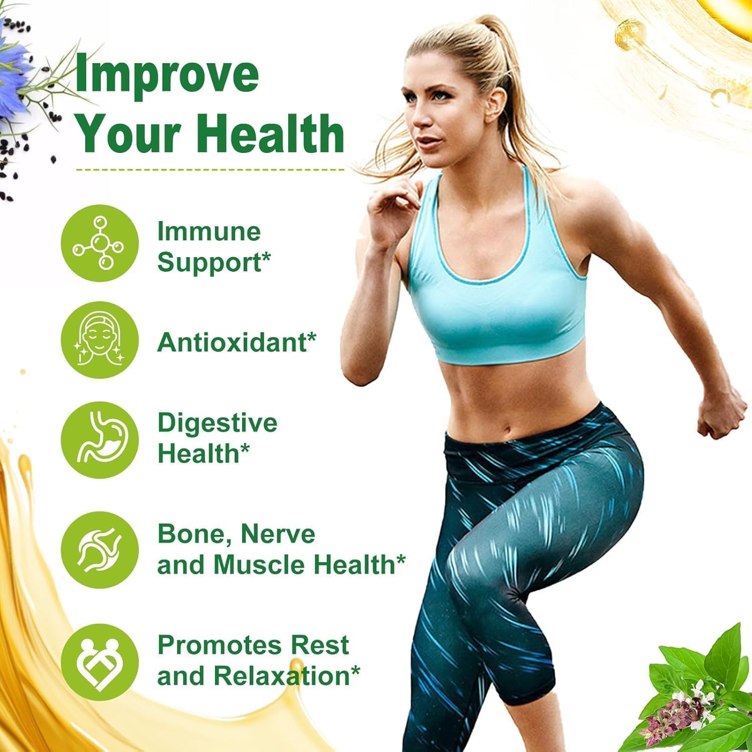 Nature's live Oil of Oregano with Black Seed Oil, 2 in 1 Oregano Supplement for Immune Health, Retains High Concentrated Carvacrol & Thymoquinone Nature's live buy supplements canada
