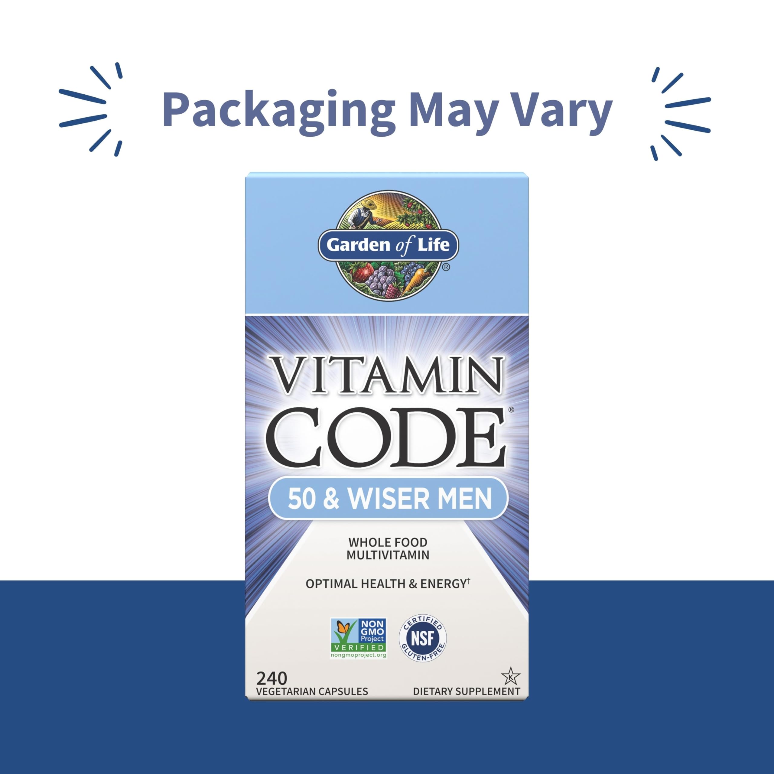 Garden of Life Multivitamin for Men - Vitamin Code 50 & Wiser Men's Raw Whole Food Vitamin Supplement with Probiotics Garden of Life buy supplements canada