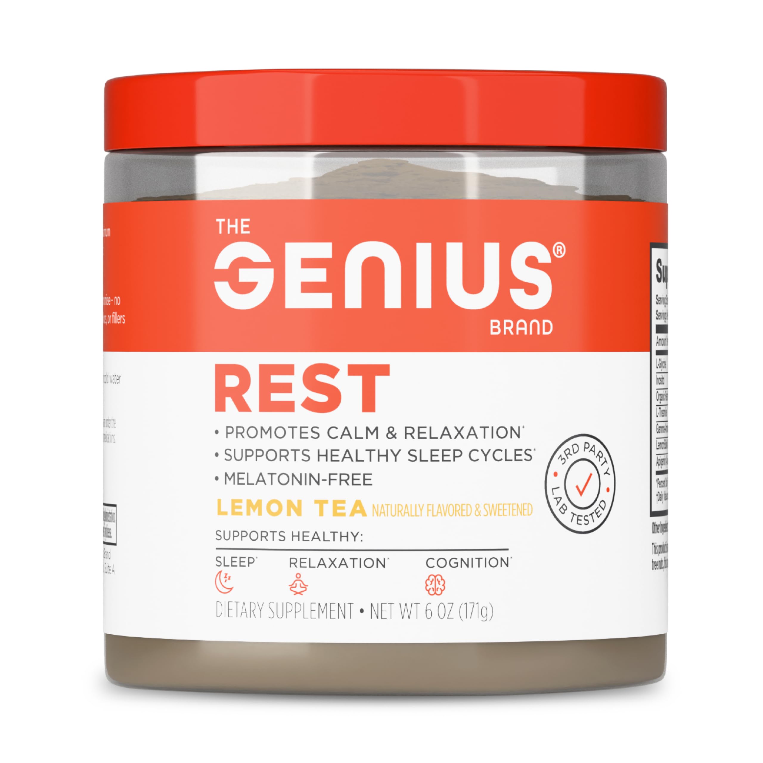 The Genius Brand Genius Rest Nootropic – Melatonin-Free Sleep Support Supplement for Calm & Relaxation – Lemon Tea – 30 Servings The Genius Brand buy supplements canada