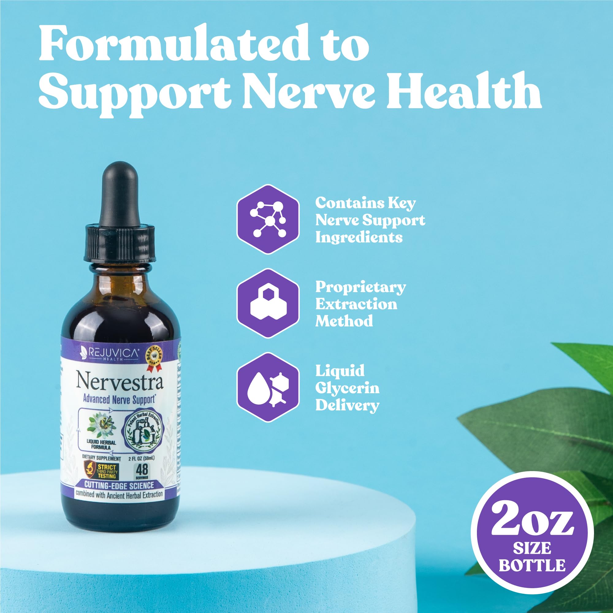 Nervestra - Nerve Health, with Alpha Lipoic Acid, to Bolster Nerve Health and Support Healthy Nerve Function - Alpha Lipoic Acid, Vitamin B6, White Willow Bark Turmeric Passionflower & More! Rejuvica Health buy supplements canada