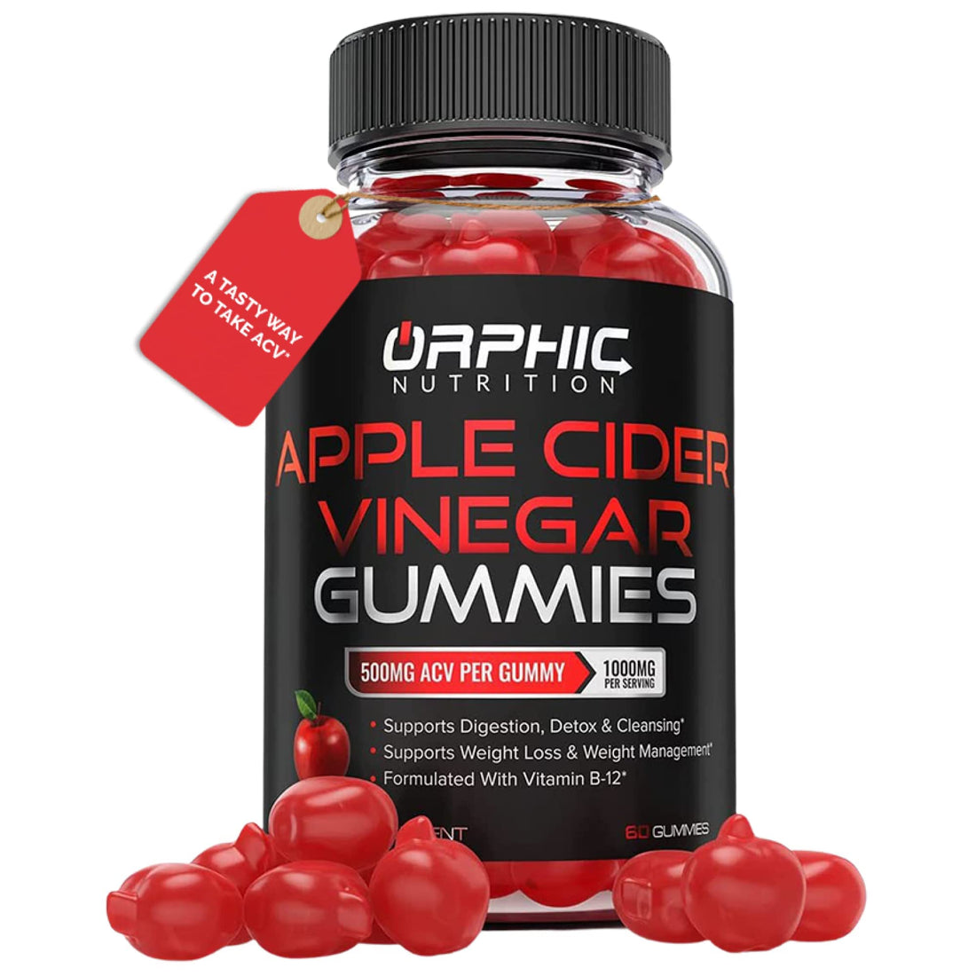 Apple Cider Vinegar Gummies - 1000mg - Formulated to Support Weight ORPHIC NUTRITION buy supplements canada