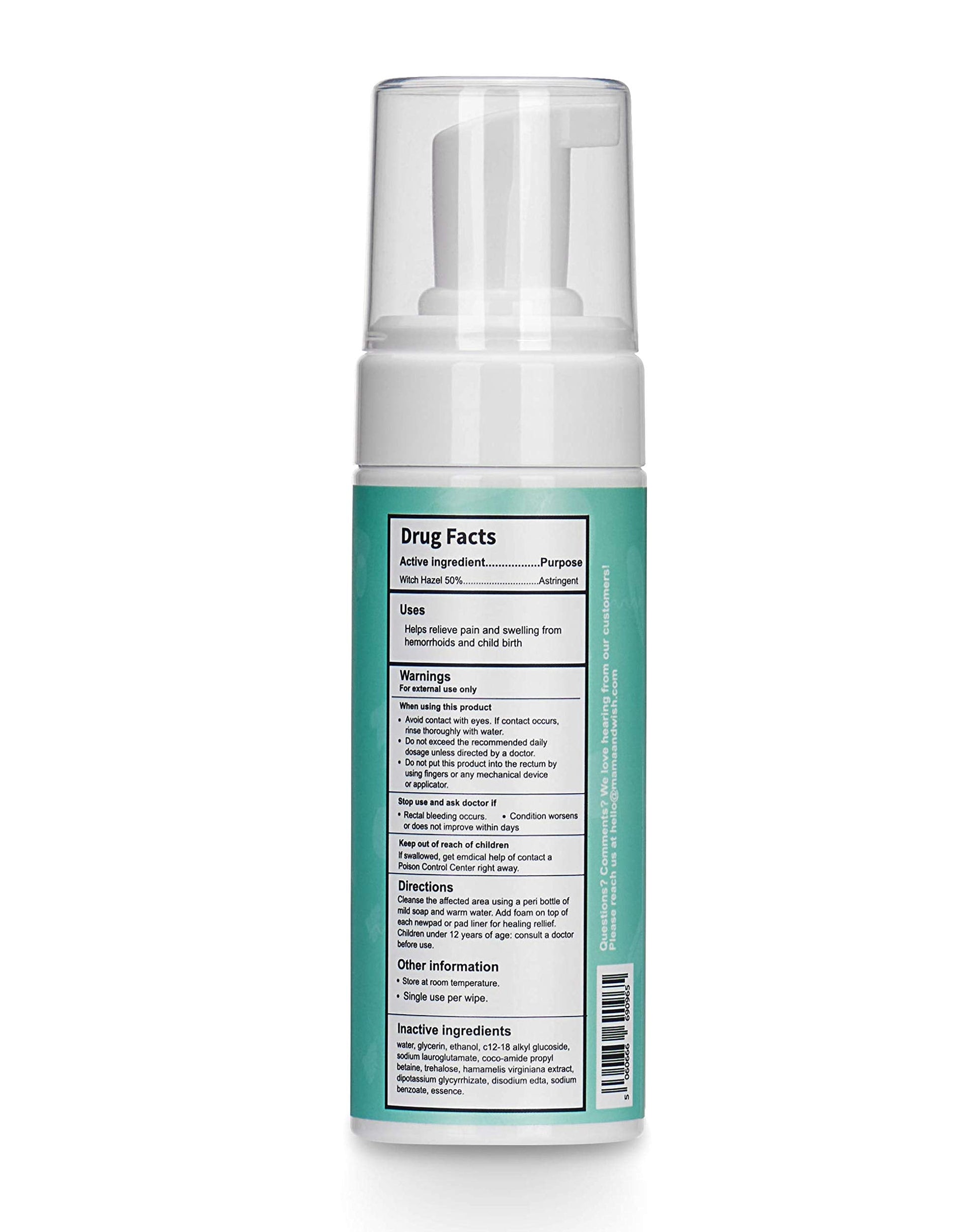 Mama & Wish Witch Hazel Perineal Healing Foam - Postpartum Essentials - Medicated Postpartum Spray for Perineal Relief - Postpartum Care and Recovery, Hemorrhoid Perineal Spray, After Birth Essentials Mama & Wish buy supplements canada