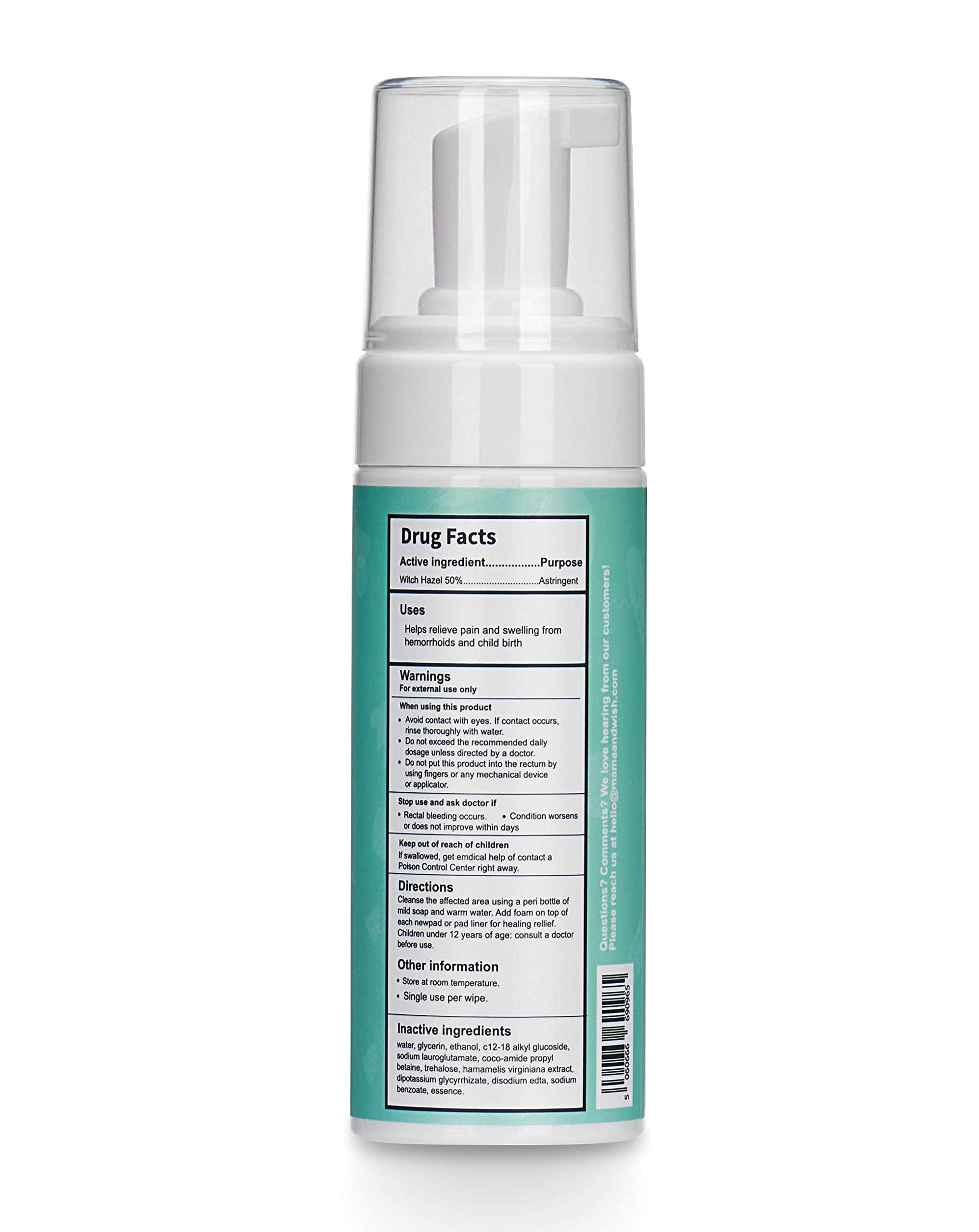 Mama & Wish Witch Hazel Perineal Healing Foam - Postpartum Essentials - Medicated Postpartum Spray for Perineal Relief - Postpartum Care and Recovery, Hemorrhoid Perineal Spray, After Birth Essentials Mama & Wish buy supplements canada