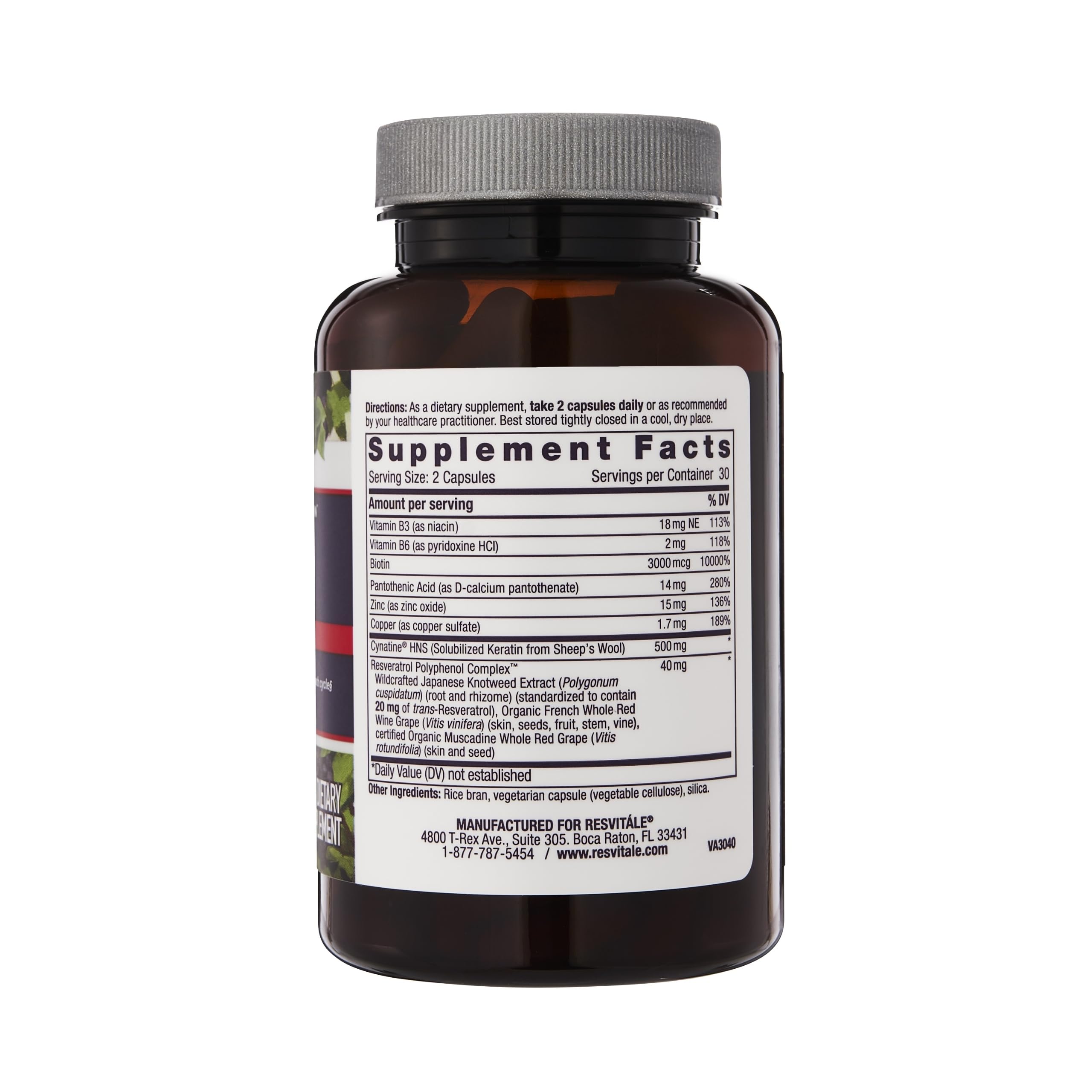 ResVitále Keratin Hair Enhance - Keratin Supplement for Hair Growth - 60 Capsules ResVitale buy supplements canada