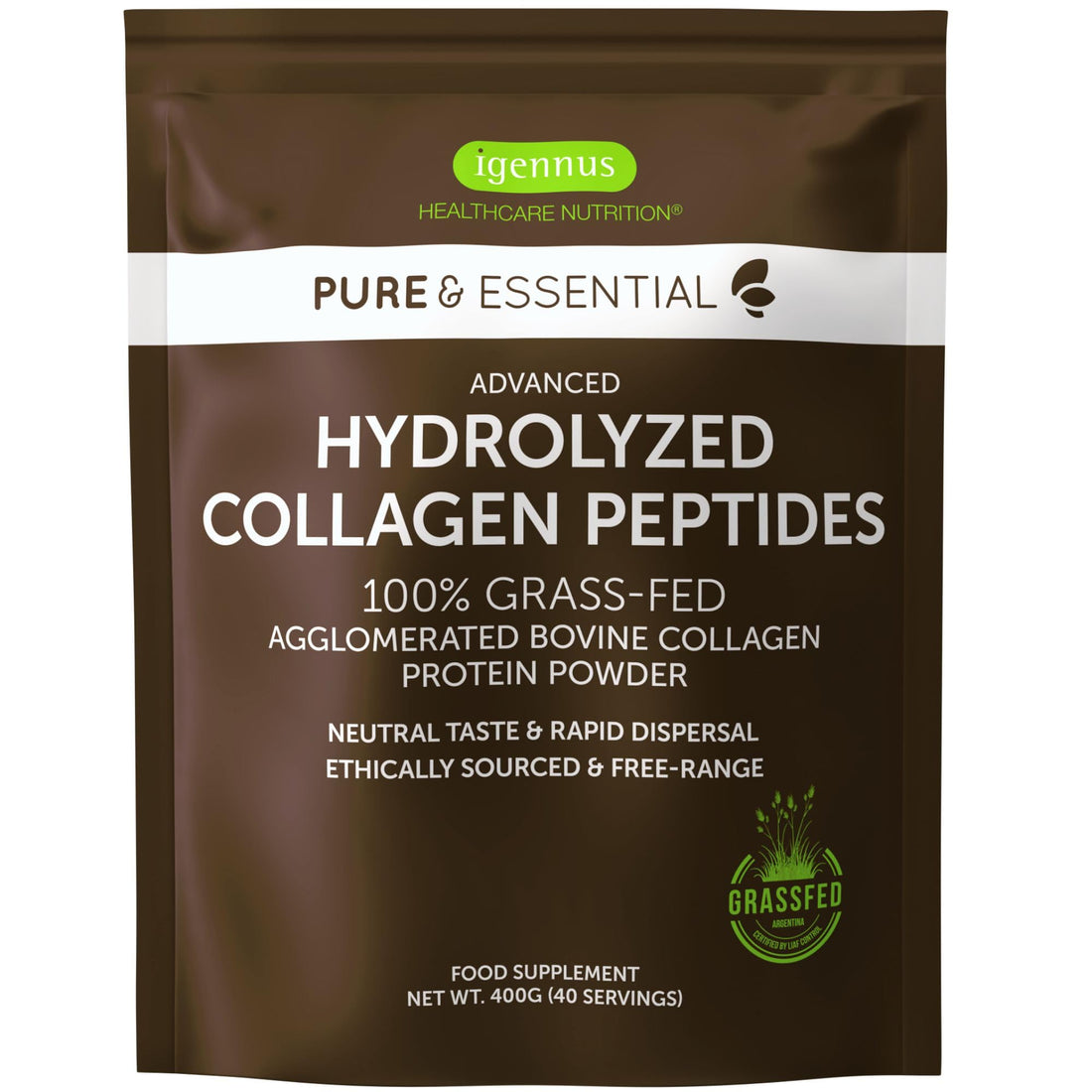 Advanced Hydrolysed Collagen Peptides, 100% Grass Fed & Ethically Sourced Igennus Healthcare Nutrition buy supplements canada