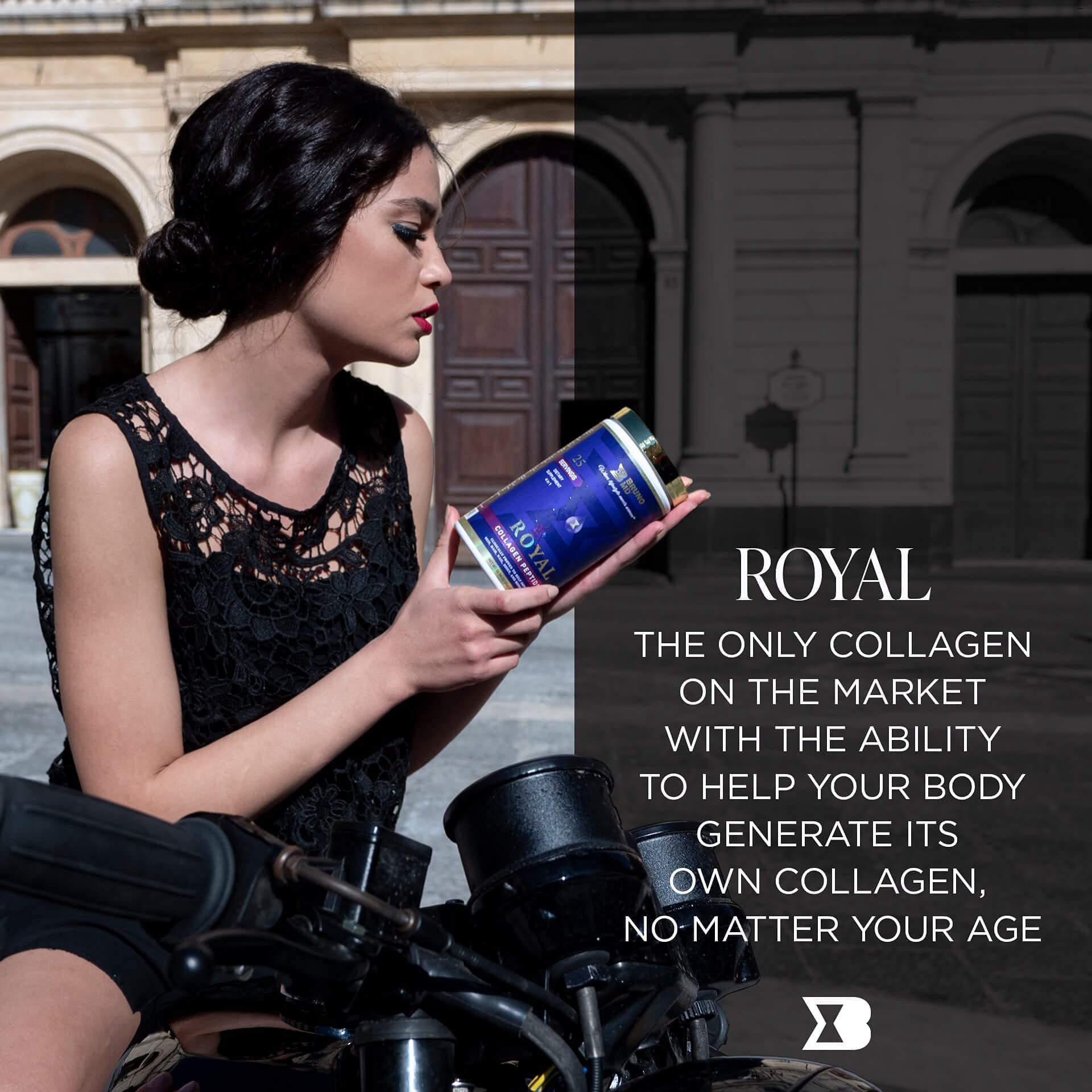 Bruno MD Royal Collagen Peptides, Clinically proven, Dietary Supplement, Improves Skin & Cellulite, European Sourced, Improves the Look of Hair & Nails, Blended with Vitamin C, Bone & Joint Supplement BRUNO MD buy supplements canada