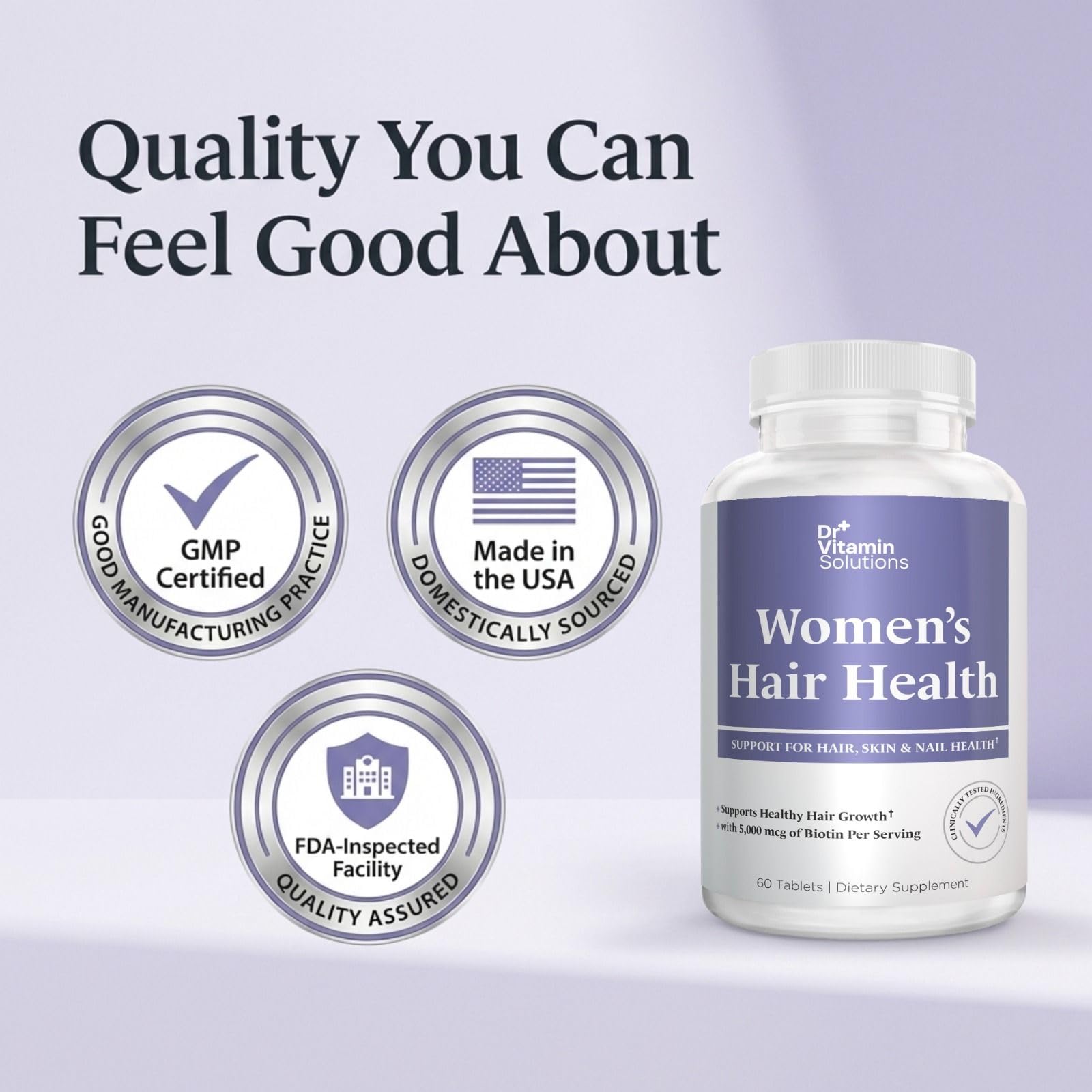 Dr Vitamin Women's Hair Health - Hair, Skin & Nails Support with Biotin & Collagen - 60 Tablets DR VITAMIN SOLUTIONS buy supplements canada