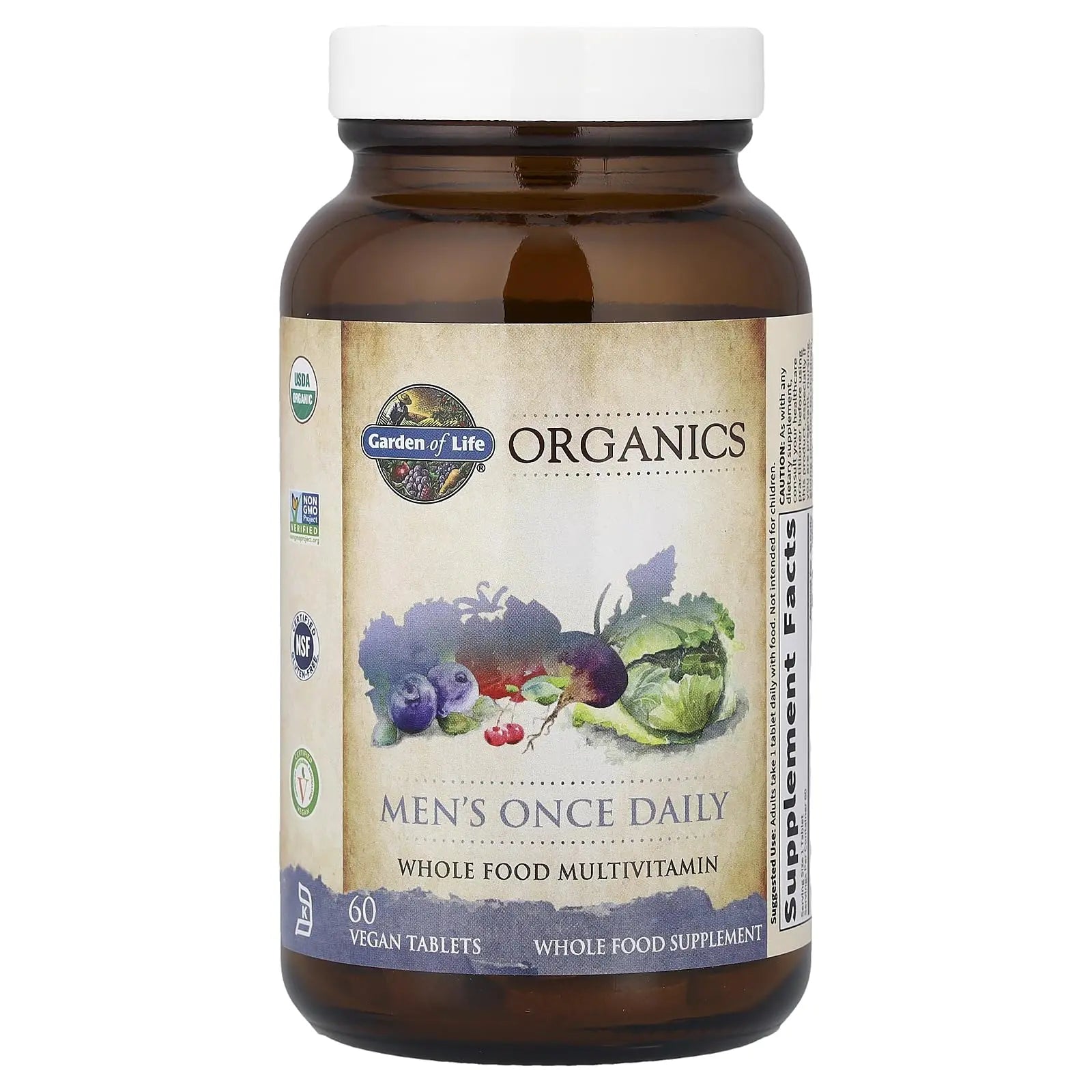Garden of Life Once Daily Whole Food Multivitamin for Men, Organic Mens Vitamins & Minerals, Vitamin C, Zinc, Vegan Garden of Life buy supplements canada