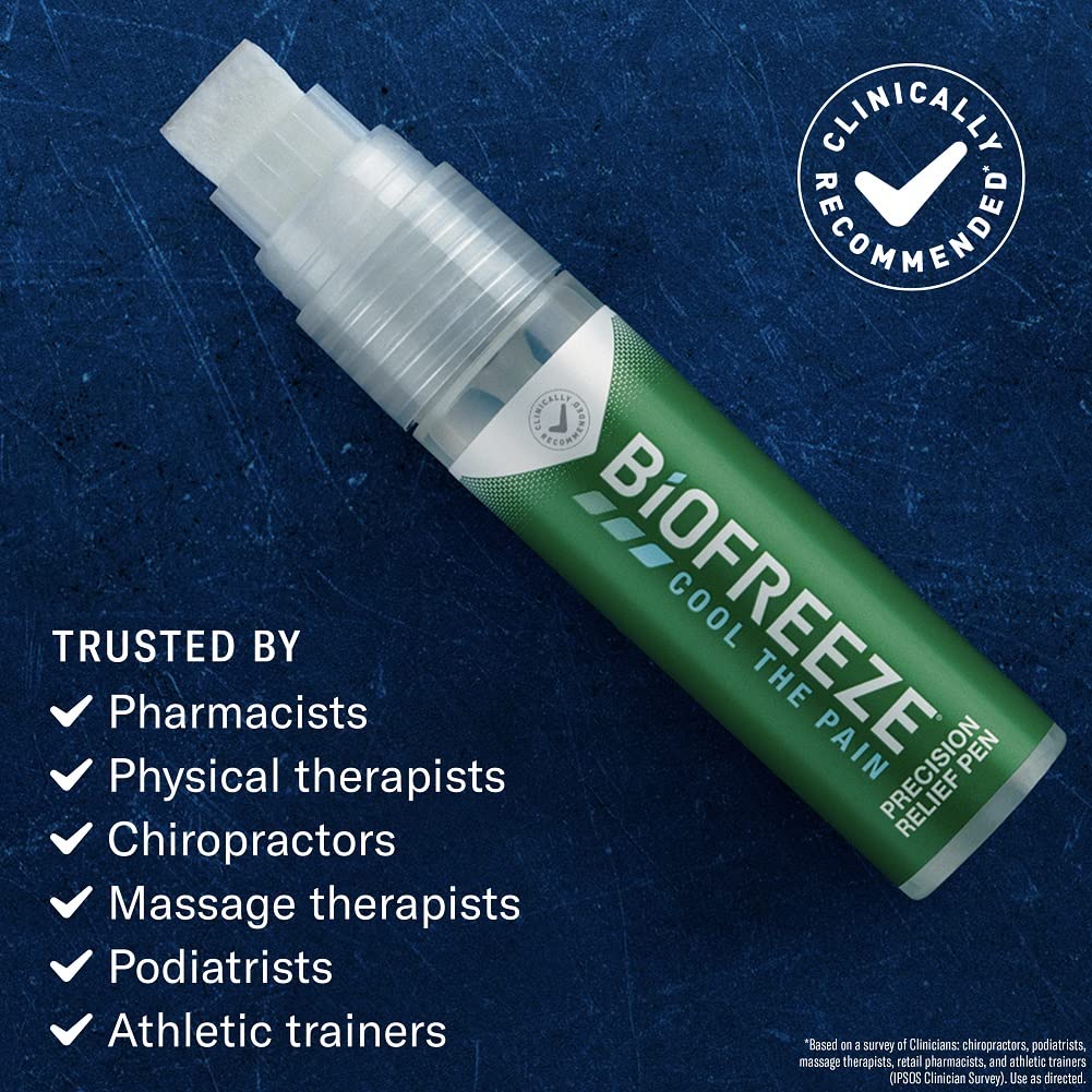 Biofreeze Precision Pain Relief Pen, Arthritis Pain Reliever, Mess-Free Cooling Joint Pain Relief, Menthol Pain Relief Liquid 1.15 Fl Oz Biofreeze buy supplements canada