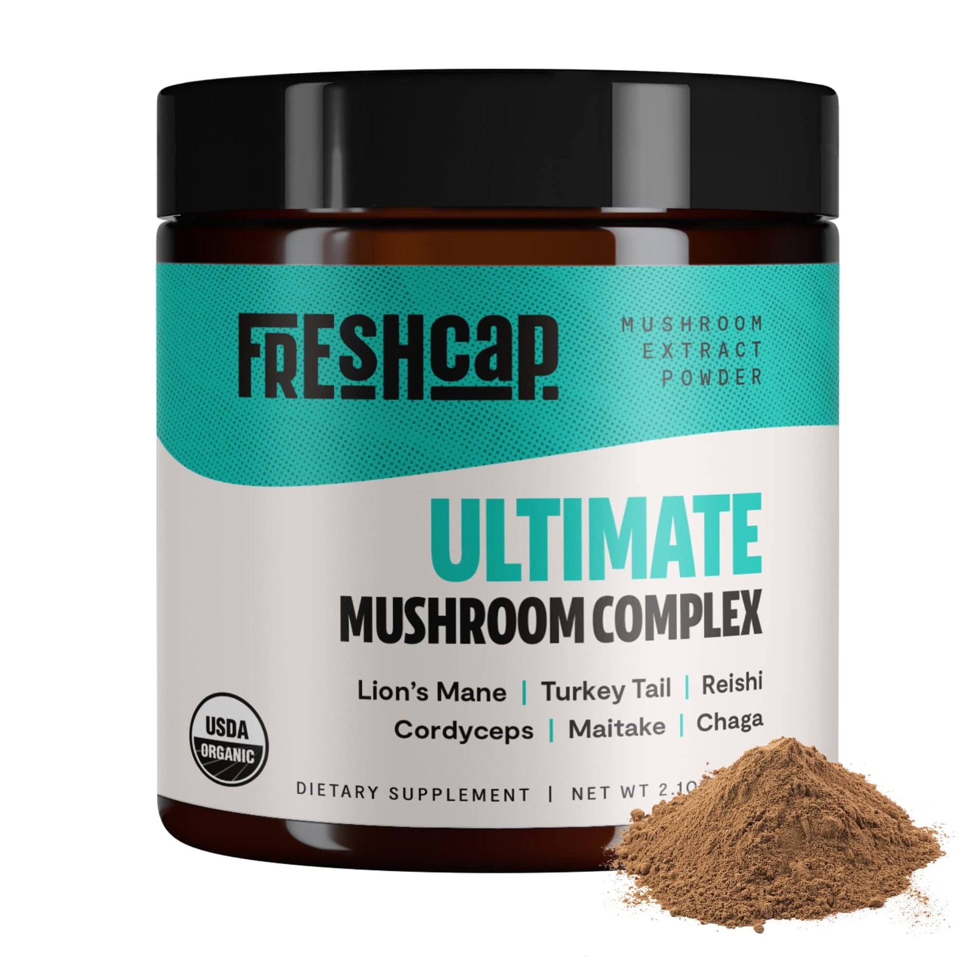 FreshCap Ultimate Mushroom Complex Powder - Lions Mane, Reishi, Cordyceps, Chaga FreshCap Mushrooms buy supplements canada