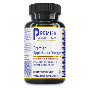 Premier Research Labs Apple Cider Vinegar Capsules - ACV Capsules, Apple Cider Vinegar Pills, Supplement for Digestion, pH Balance, Microbiome Health for Women and Men - 150 Vegetarian Capsules Premier Research Labs buy supplements canada