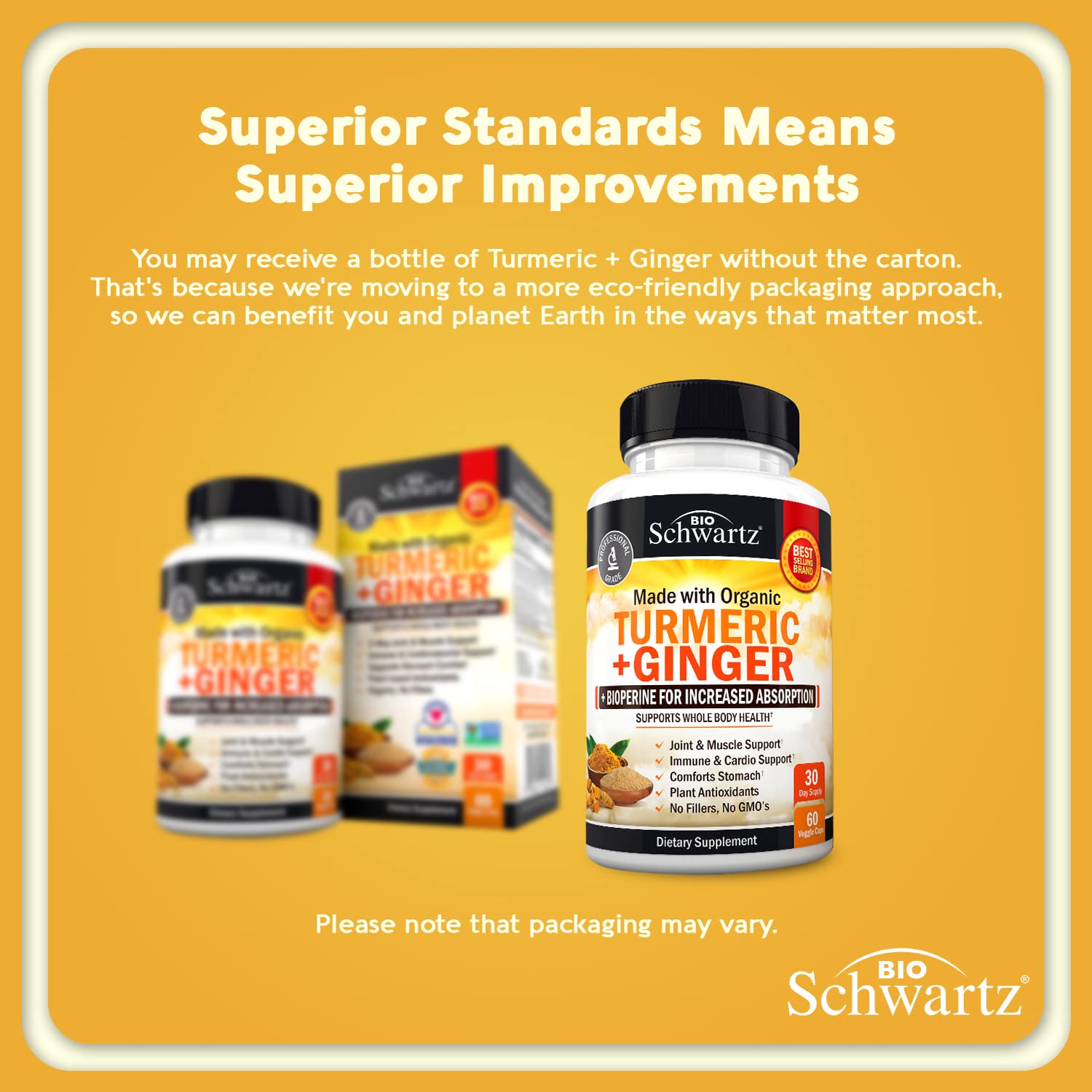 Organic Turmeric Curcumin and Ginger - 95% Standardized Curcuminoids with BioPerine BioSchwartz buy supplements canada