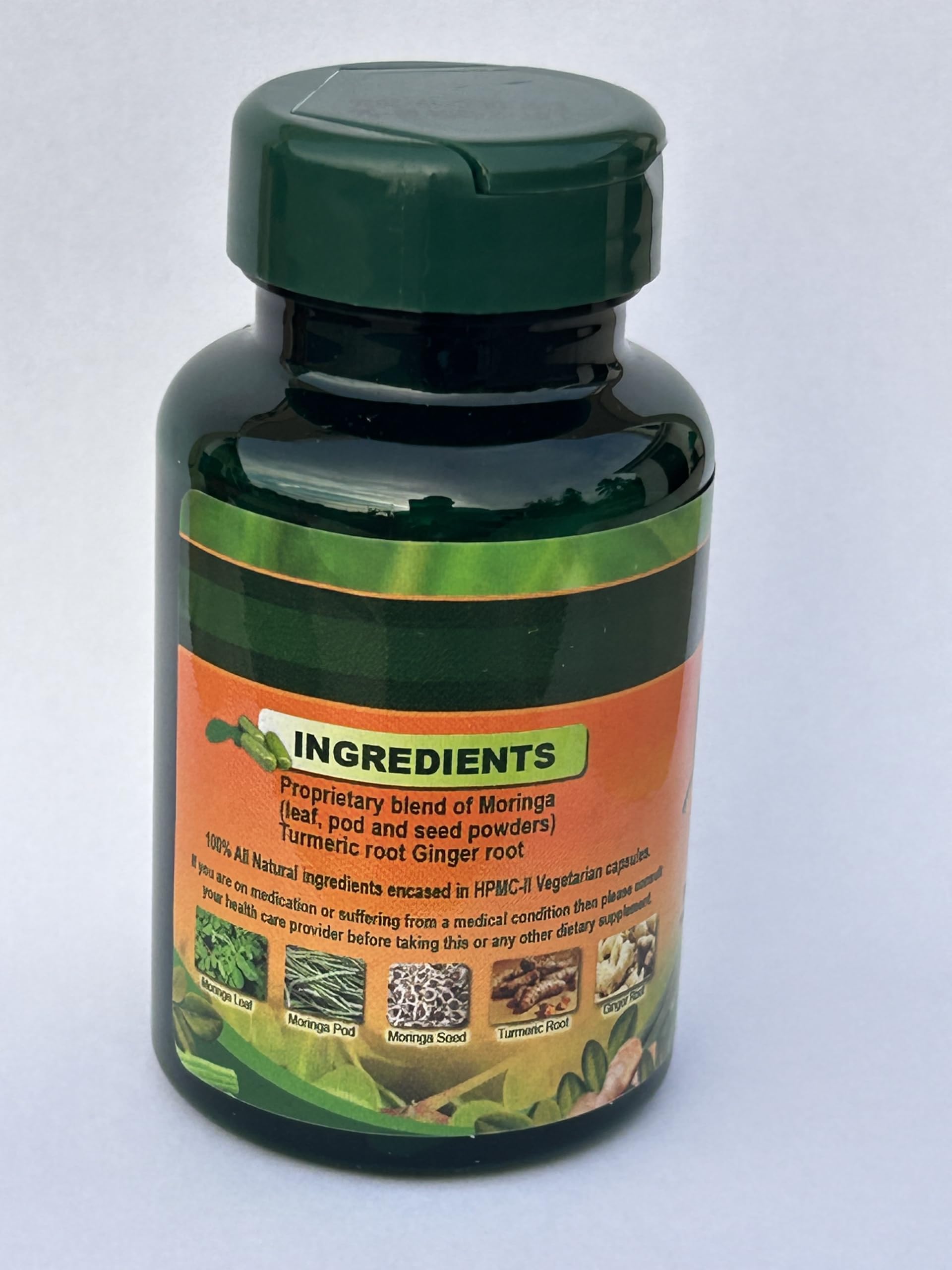 Jamaican Moringa Capsules – 100% Natural Ingredients – Made from Dried Moringa Leaves, Pods & Seeds – 90 Capsules, 500mg – with Turmeric & Ginger – Herbal Supplement, Nutrient-Rich – Easy to Swallow King's Jamaican buy supplements canada