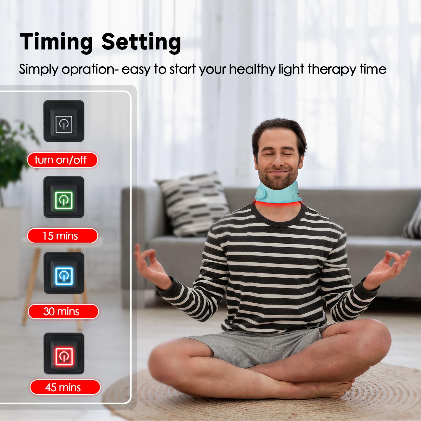Red Light Therapy for Neck, Yasinaner Red Infrared Light Therapy Pad for Neck 660nm Red Light yasinaner buy supplements canada