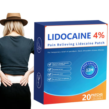 AROSLU 4% Lidocaine Maximum Strength Pain Relief Patches | Muscle & Joint Relief for Neck, Back, Knee, Shoulders | 12 Hour Long Lasting | 20 Count AROSLU buy supplements canada