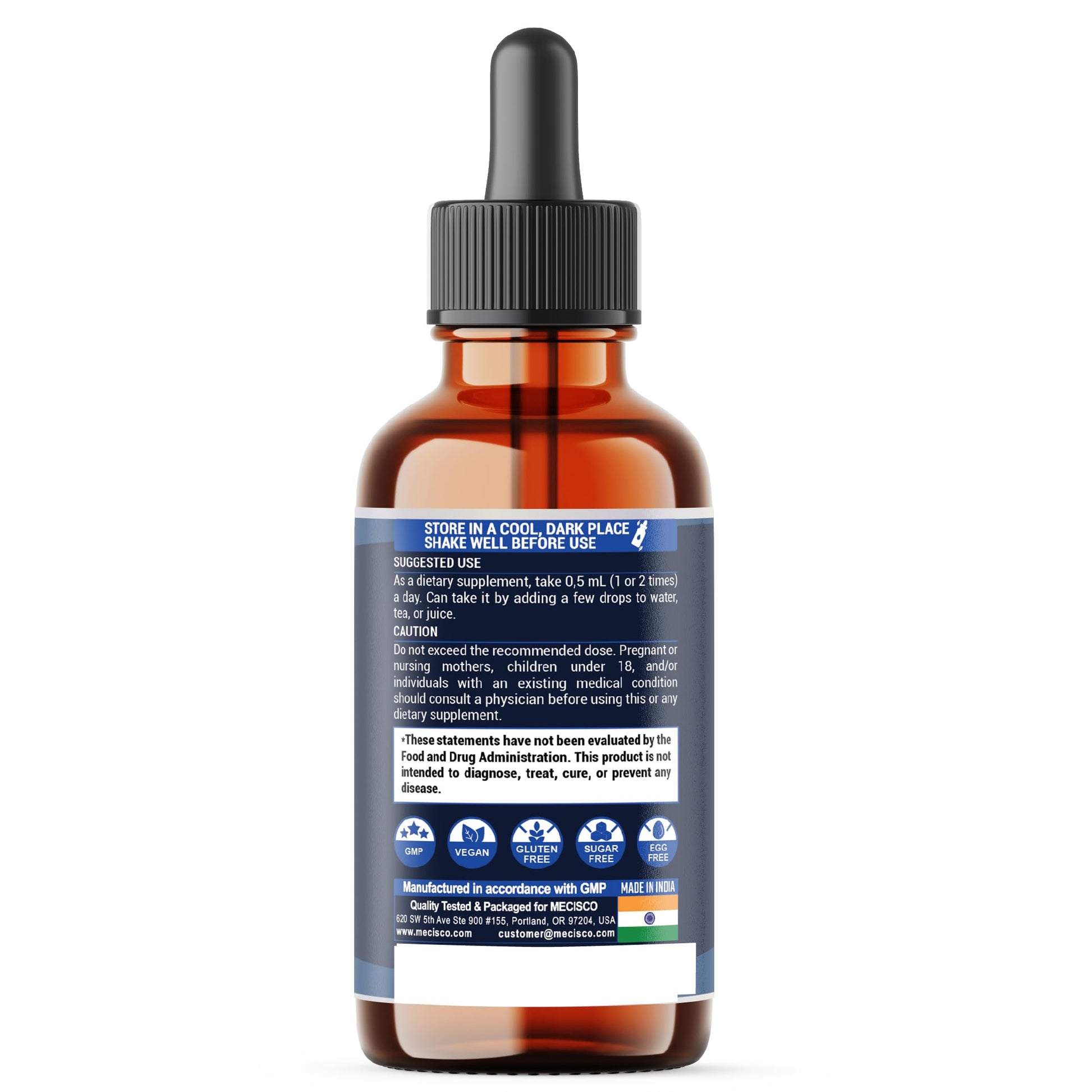 10in1 Lemon Balm Liquid Drops Blend Includes Vitamin D3, Vitamin K2, Lemon Balm, Ginger, Turmeric, Ceylon Cinnamon, Black Pepper, Cayenne Pepper, Berberine, Valerian Root - 1 FL Oz - 2 Month Supply Mecisco buy supplements canada