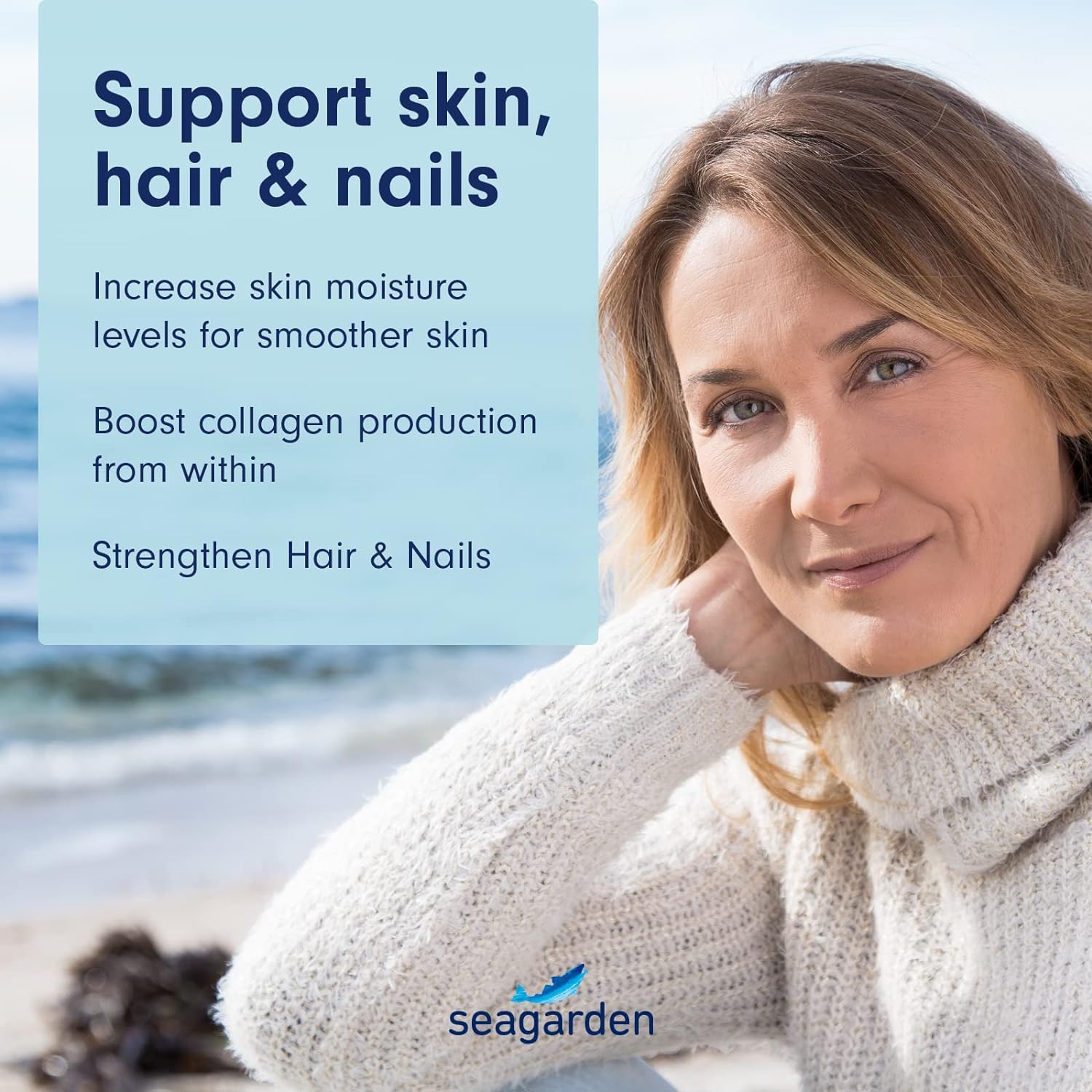 Seagarden Pure Marine Collagen Powder (Type I & III) | Wild-Caught Arctic Cod SEAGARDEN buy supplements canada