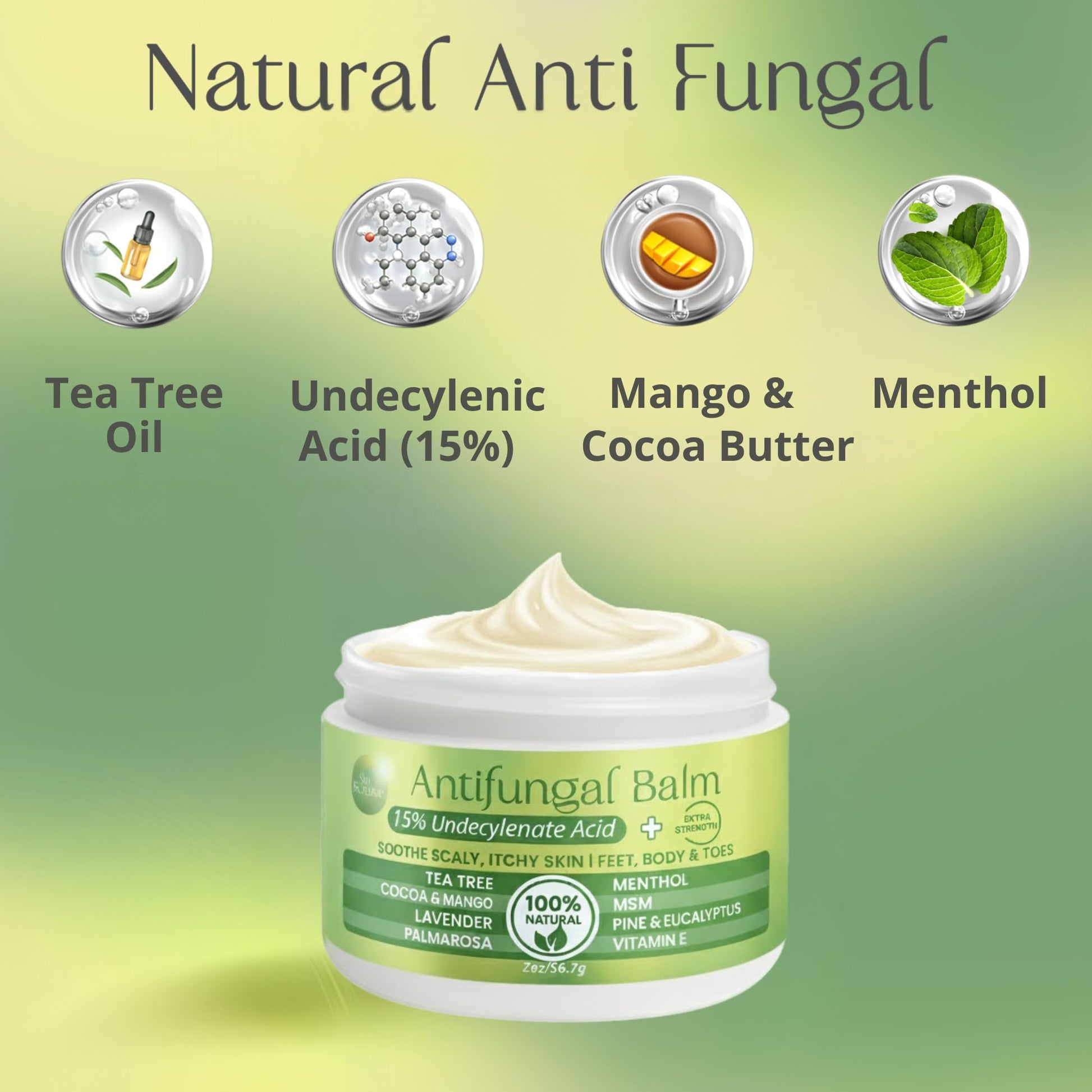 PURPLE CANYON Anti Fungal Balm with 15% Undecylenic Acid – Antifungal for Athletes Foot, Jock Itch & Ringworm – Tea Tree, Menthol & Essential Oils PURPLE CANYON buy supplements canada
