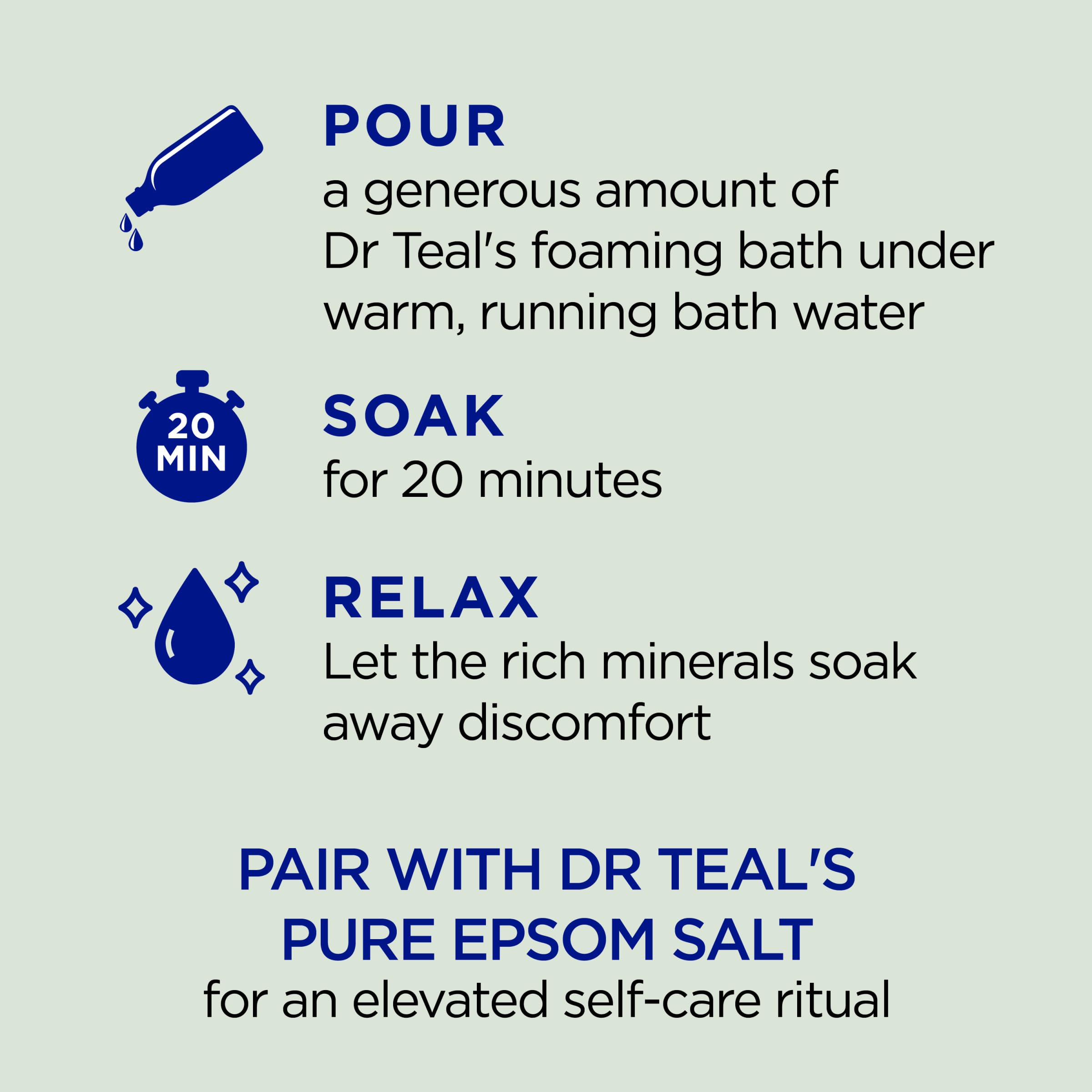Dr Teal's Foaming Bath with Pure Epsom Salt, Relax & Relief with Eucalyptus & Spearmint Dr Teal's buy supplements canada